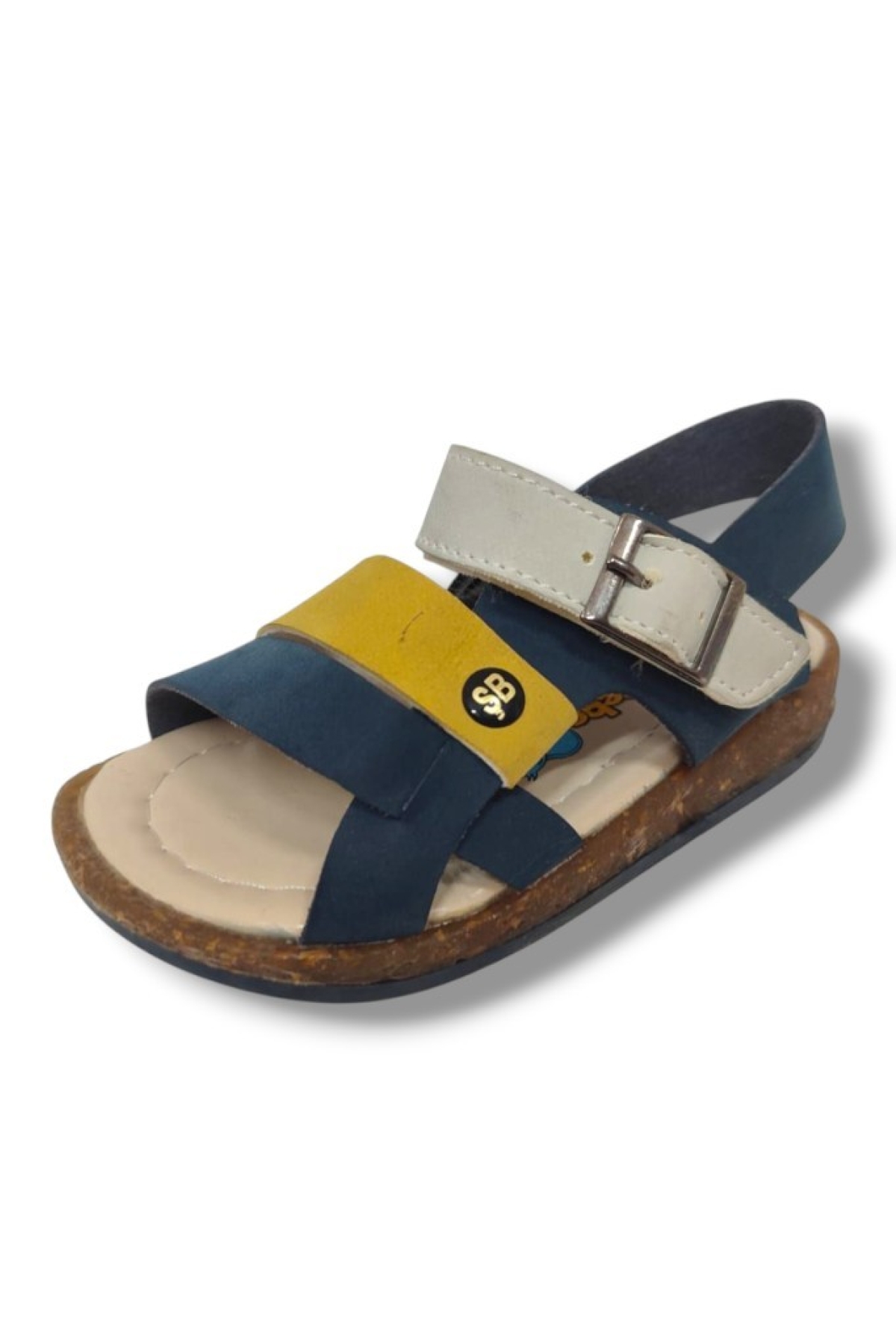 Şirinbebe 1594-20 Anatomik 3 Bant Kemer Tokalı Erkek Çocuk Sandalet Lacivert Sari 21-25 - Görsel 2