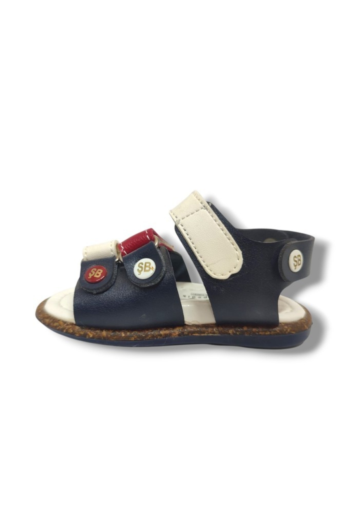 Şiringenç 1623-20 Anatomik 3 Cırt Bant Erkek Çocuk Sandalet Lacivert Beyaz 18-20 - Görsel 4