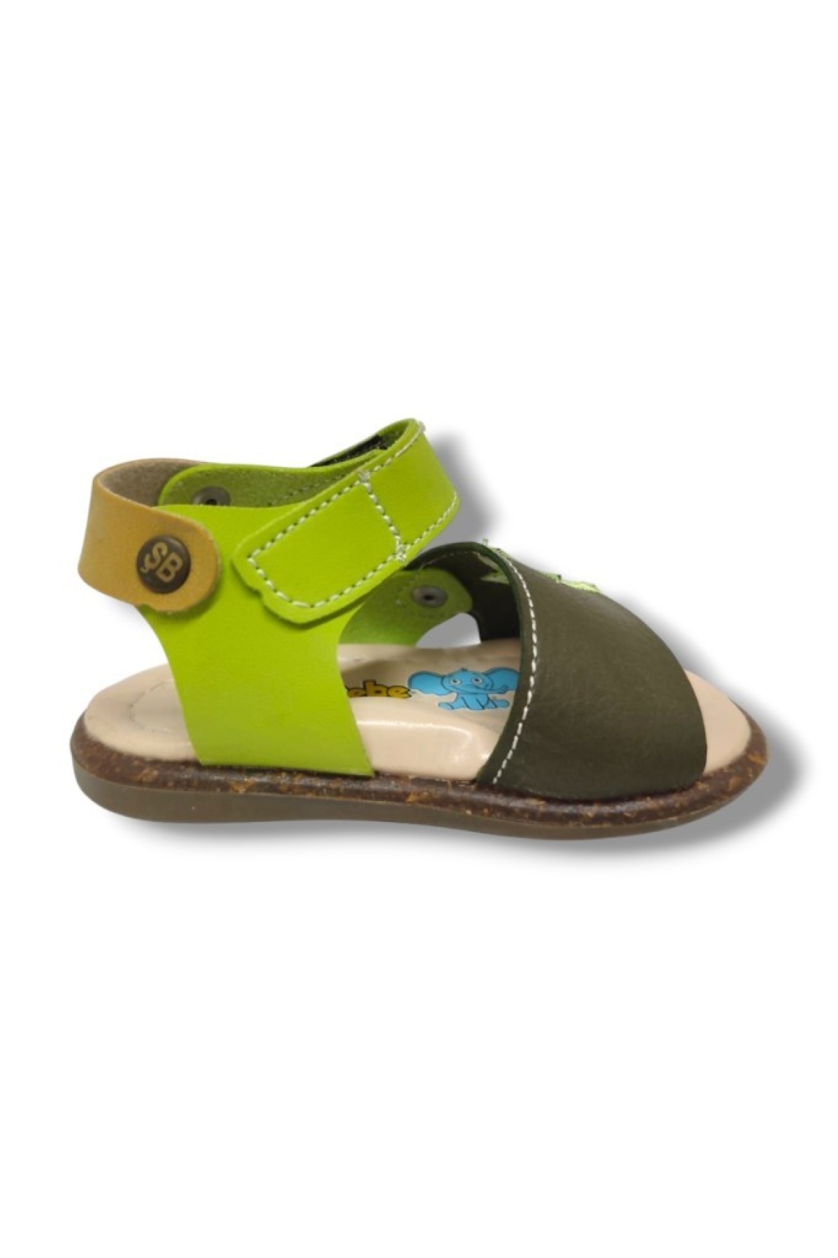 Şirinbebe 1566-20 Anatomik Yıldız Desen Cirtli Erkek Çocuk Sandalet Haki Yeşil 18-20 - Görsel 4