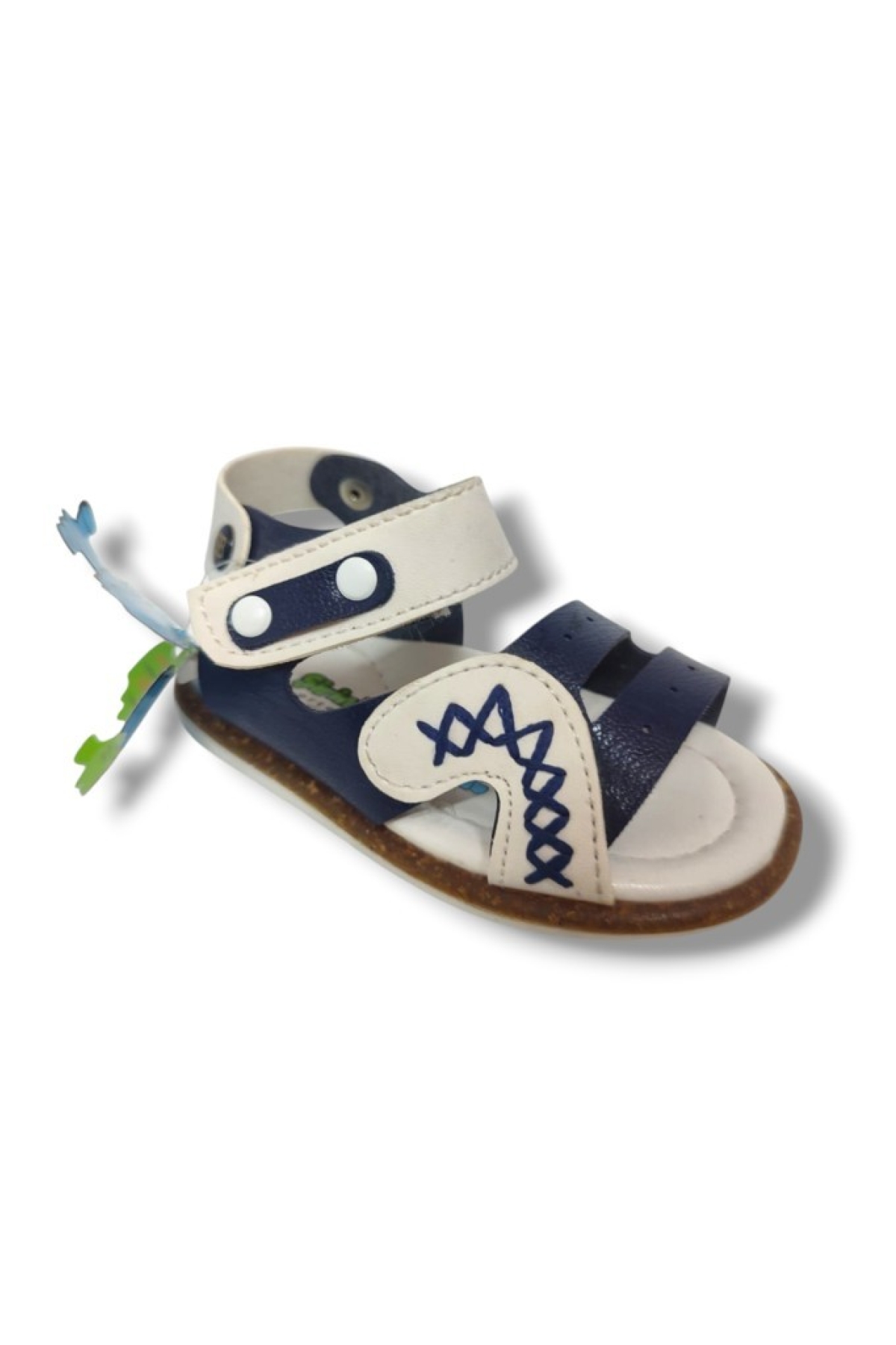 Şirinbebe 1588-20 Anatomik Dikiş Cirtlı Erkek Çocuk Sandalet Lacivert Beyaz 18-20 - Görsel 2