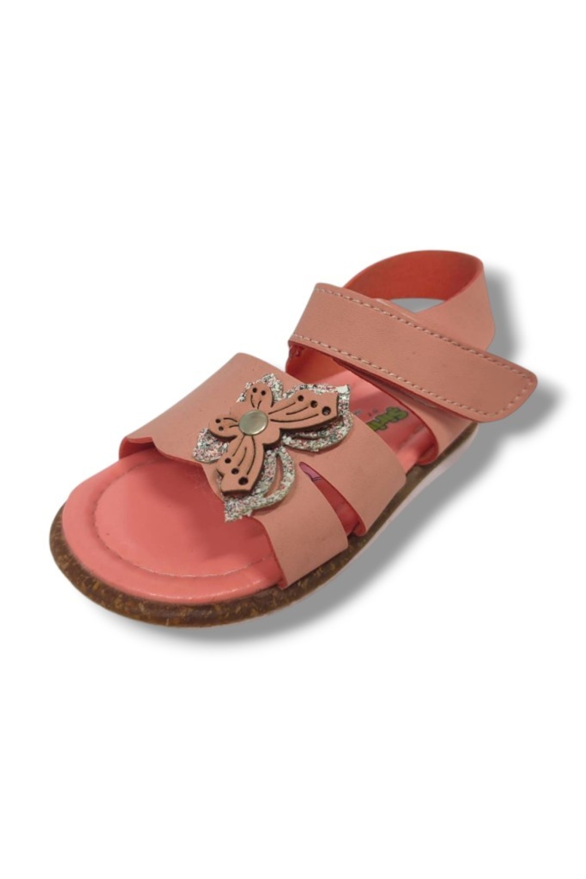 Şirinbebe 1570-20 Anatomik Kelebek Tokalı Cirtli Kız Çocuk Sandalet Pembe 21-25 - Görsel 2