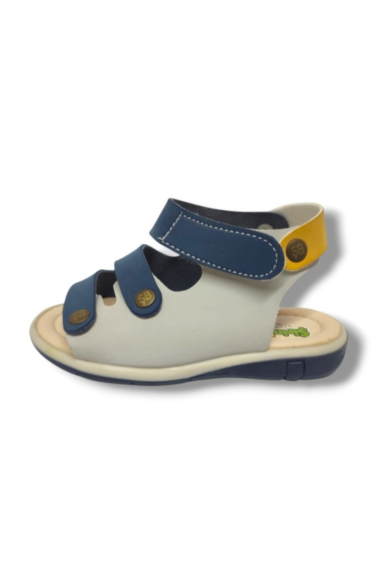 Şirinbebe 1557-20 Anatomik Tek Cirtli Erkek Çocuk Sandalet Lacivert Gri 21-25 - Görsel 3