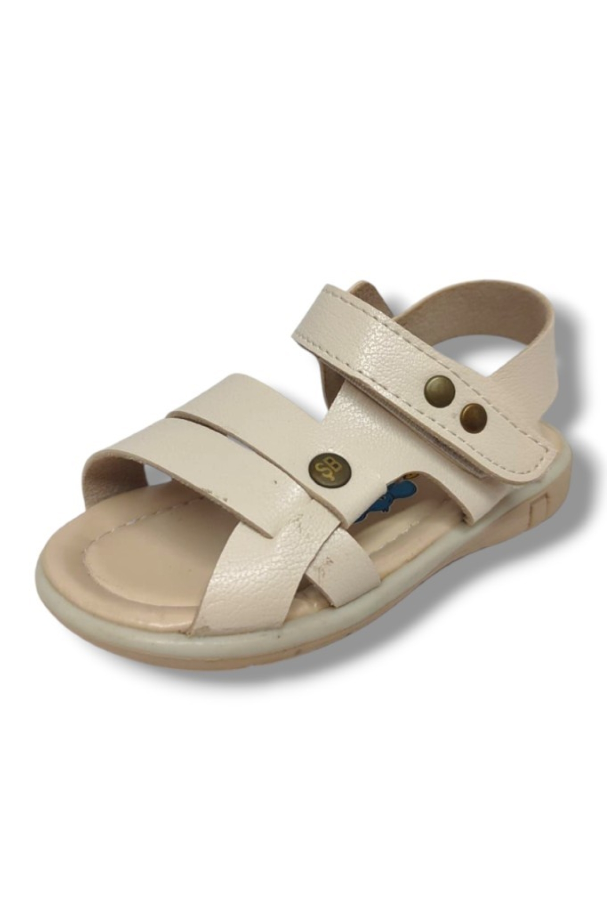 Şirinbebe 1597-20 Anatomik 3 Bant Kemer Tokalı Erkek Çocuk Sandalet Bej 21-25 - Görsel 2
