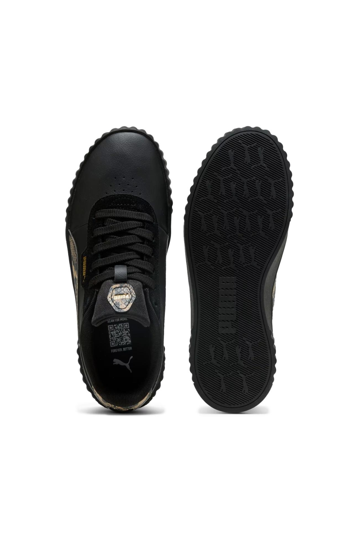 400723 Carina 3.0 Snake Chic Spor Ayakkabı Siyah - Görsel 6