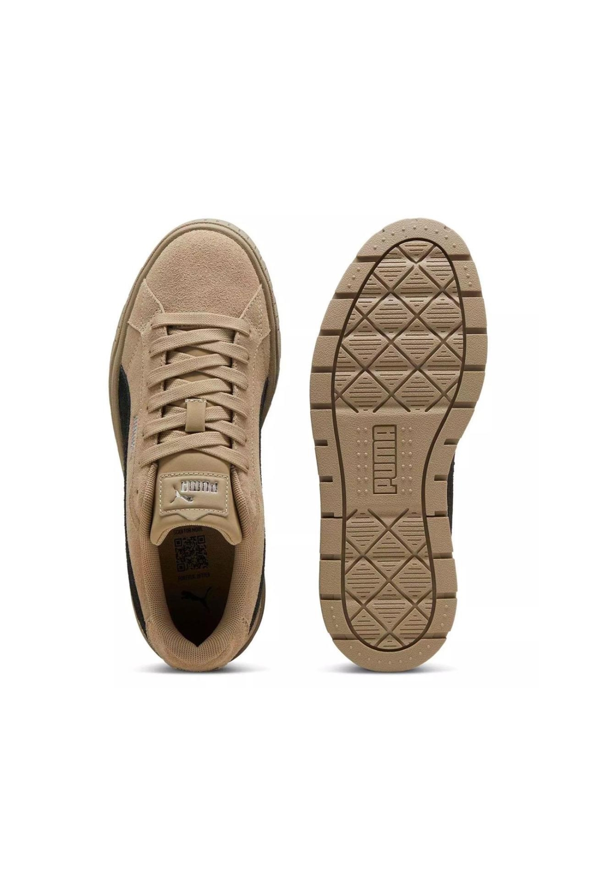 397457 Karmen II Spor Ayakkabı Bej-Siyah - Görsel 7