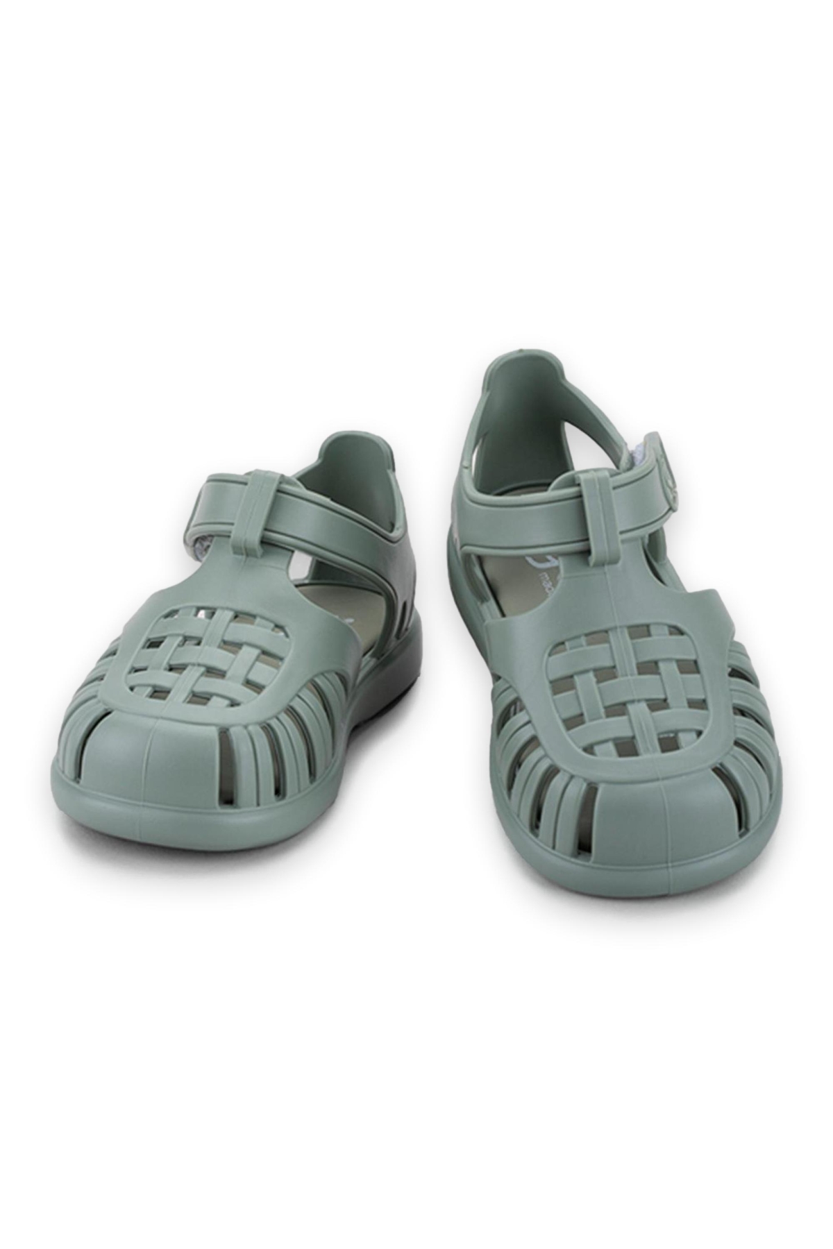 10271 K Tobby Solid Yeşil Çocuk Sandalet - Görsel 4