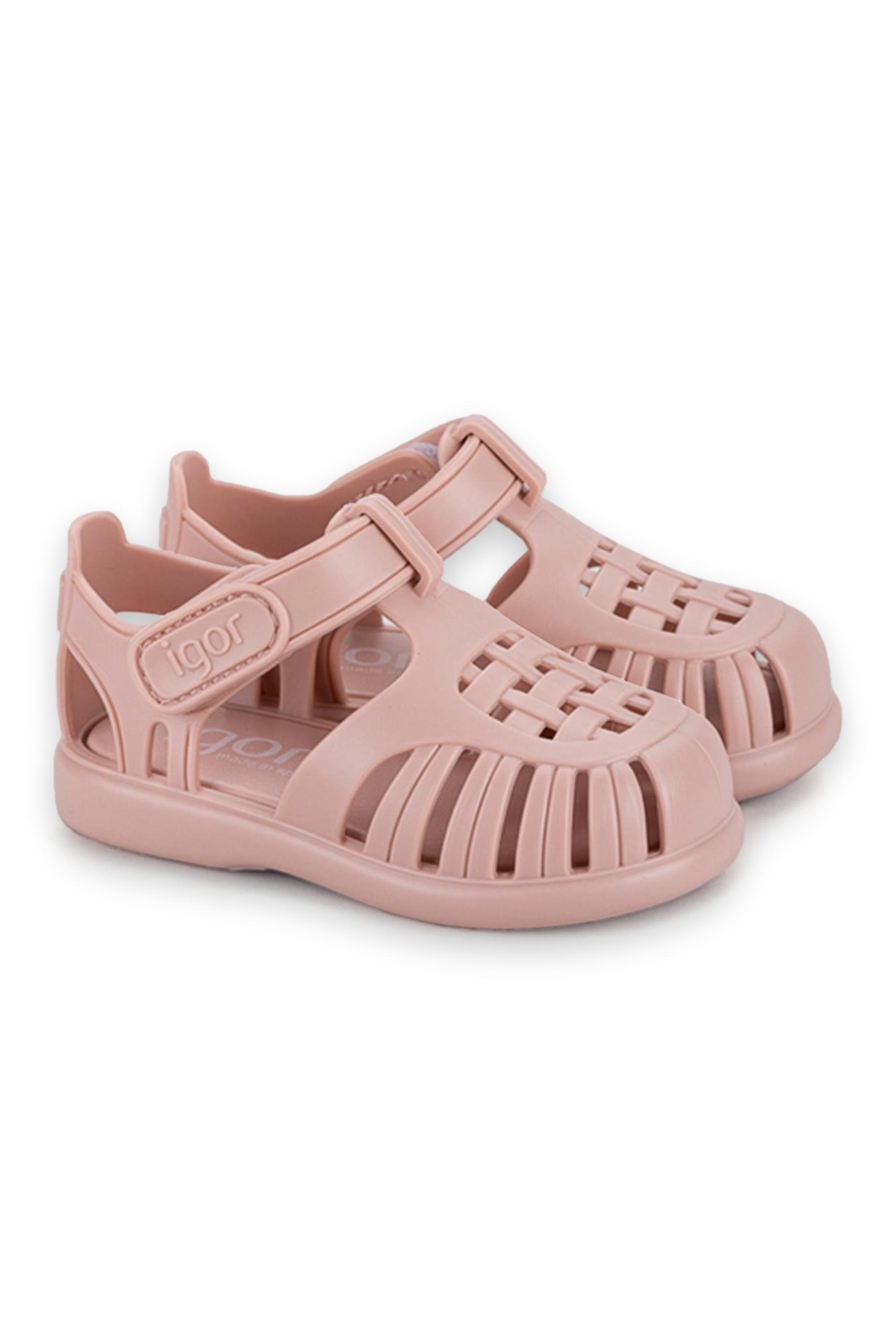 10271 K Tobby Solid Pembe Çocuk Sandalet - Görsel 5