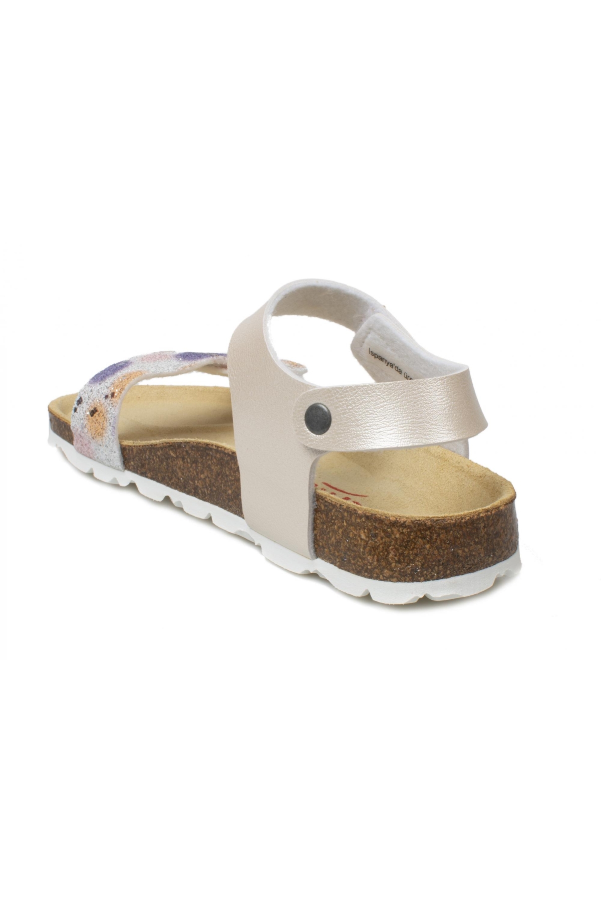 000123 P Kiz Çocuk Krem Kız Çocuk Sandalet - Görsel 5