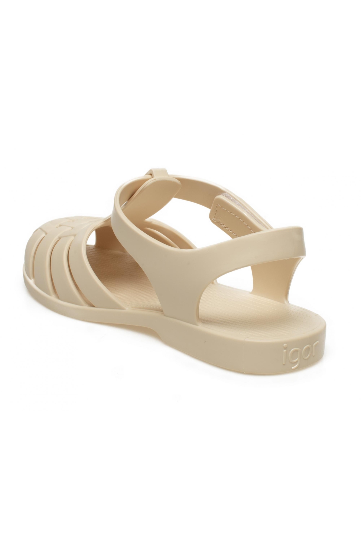 S10288K Clasica Velcro Krem Çocuk Sandalet - Görsel 5