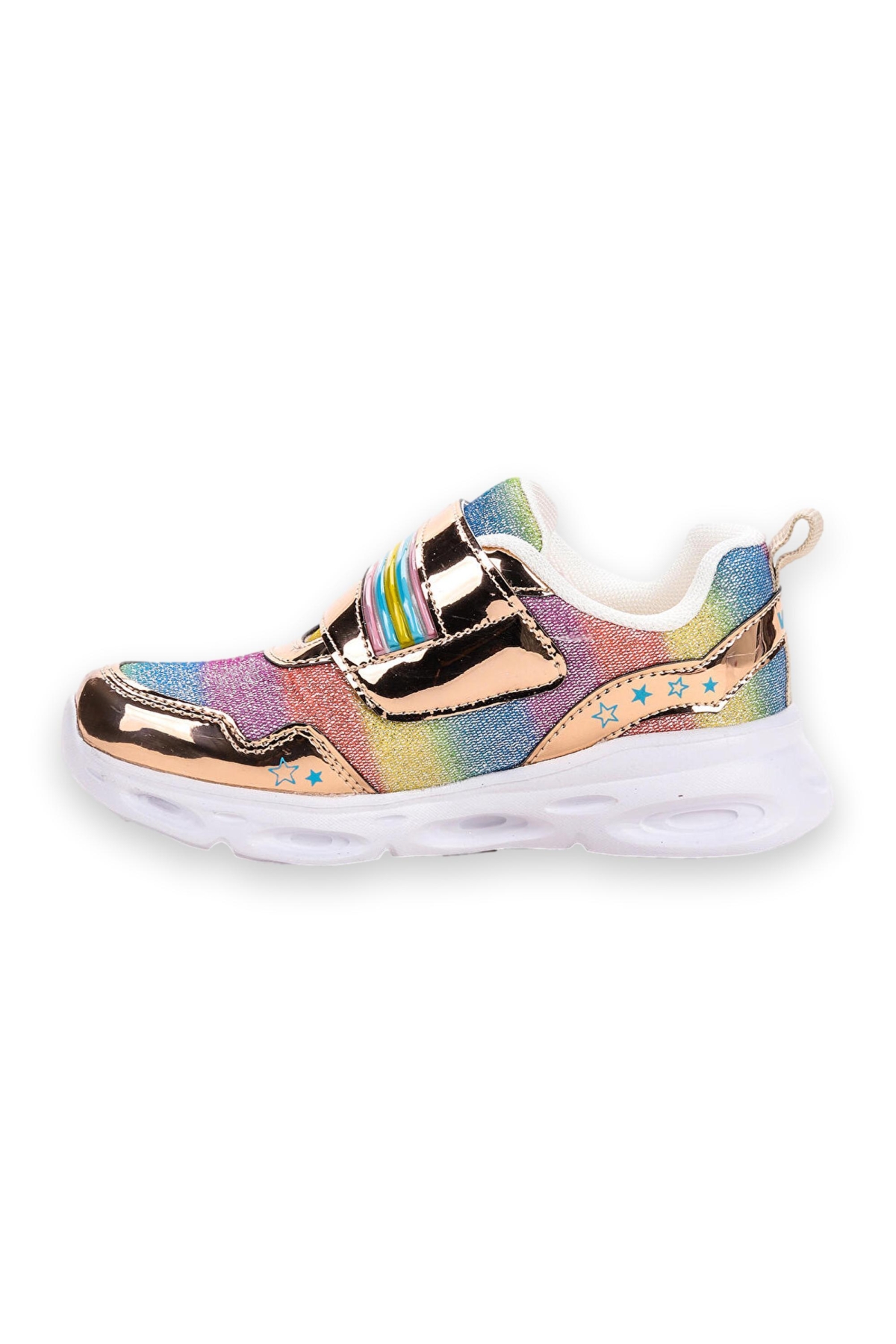 346.B23Y181 Kita Işıklı Altın Unisex Spor Ayakkabı - Görsel 4