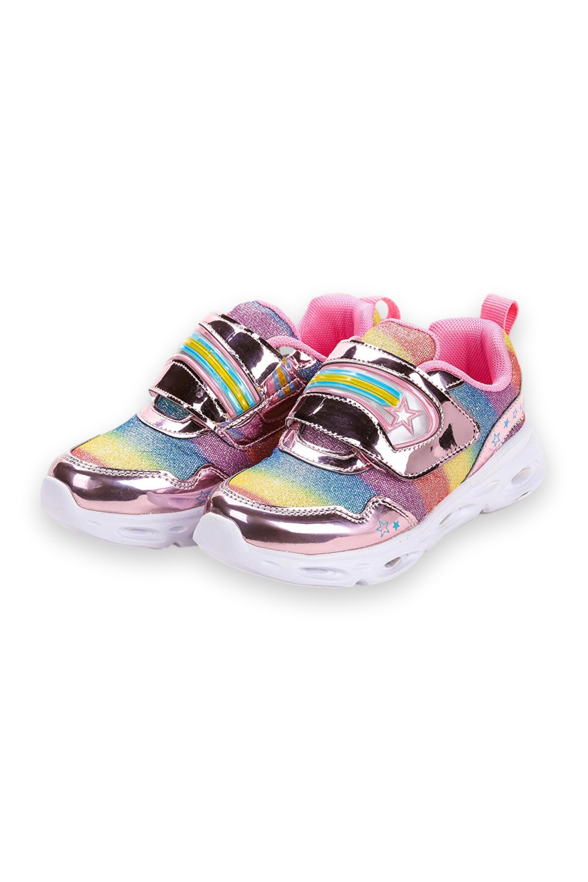 346.B23Y181 Kita Işıklı Pembe Unisex Spor Ayakkabı - Görsel 3