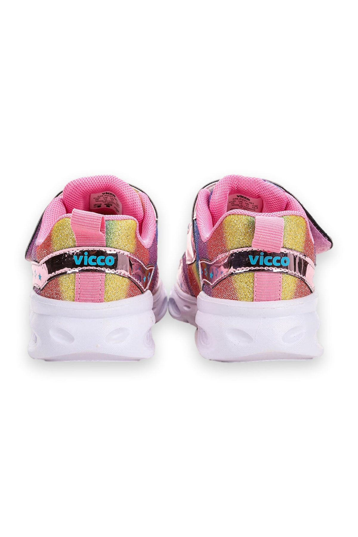 346.B23Y181 Kita Işıklı Pembe Unisex Spor Ayakkabı - Görsel 5