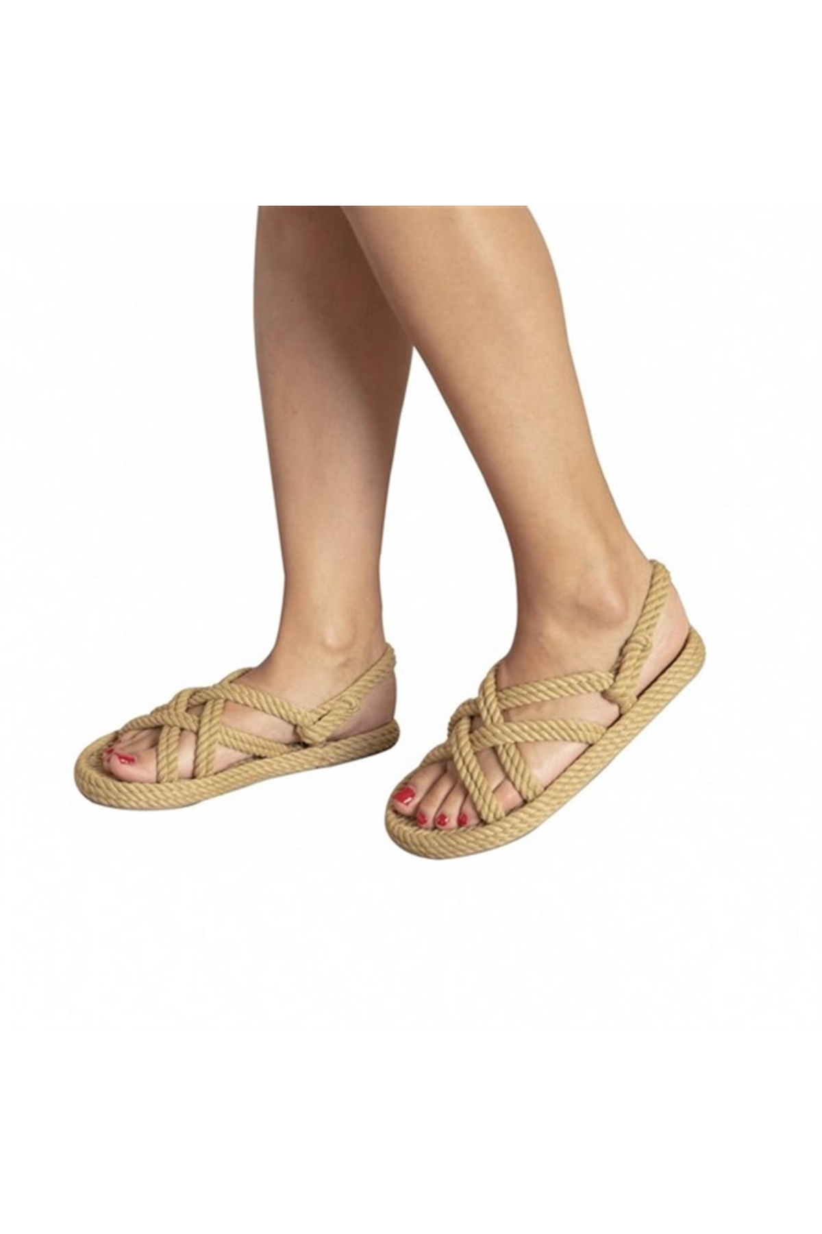 Bodrum Kt Bej Kadın Sandalet - Görsel 6