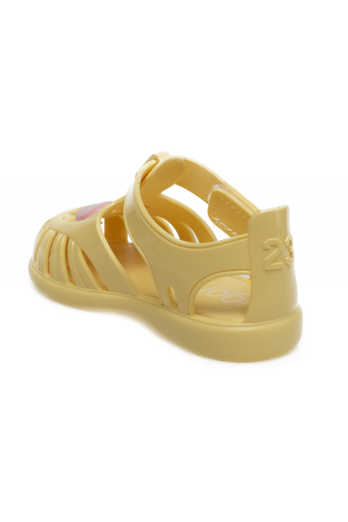 S10310 Tobby Gloss Love Sarı Çocuk Sandalet - Görsel 5