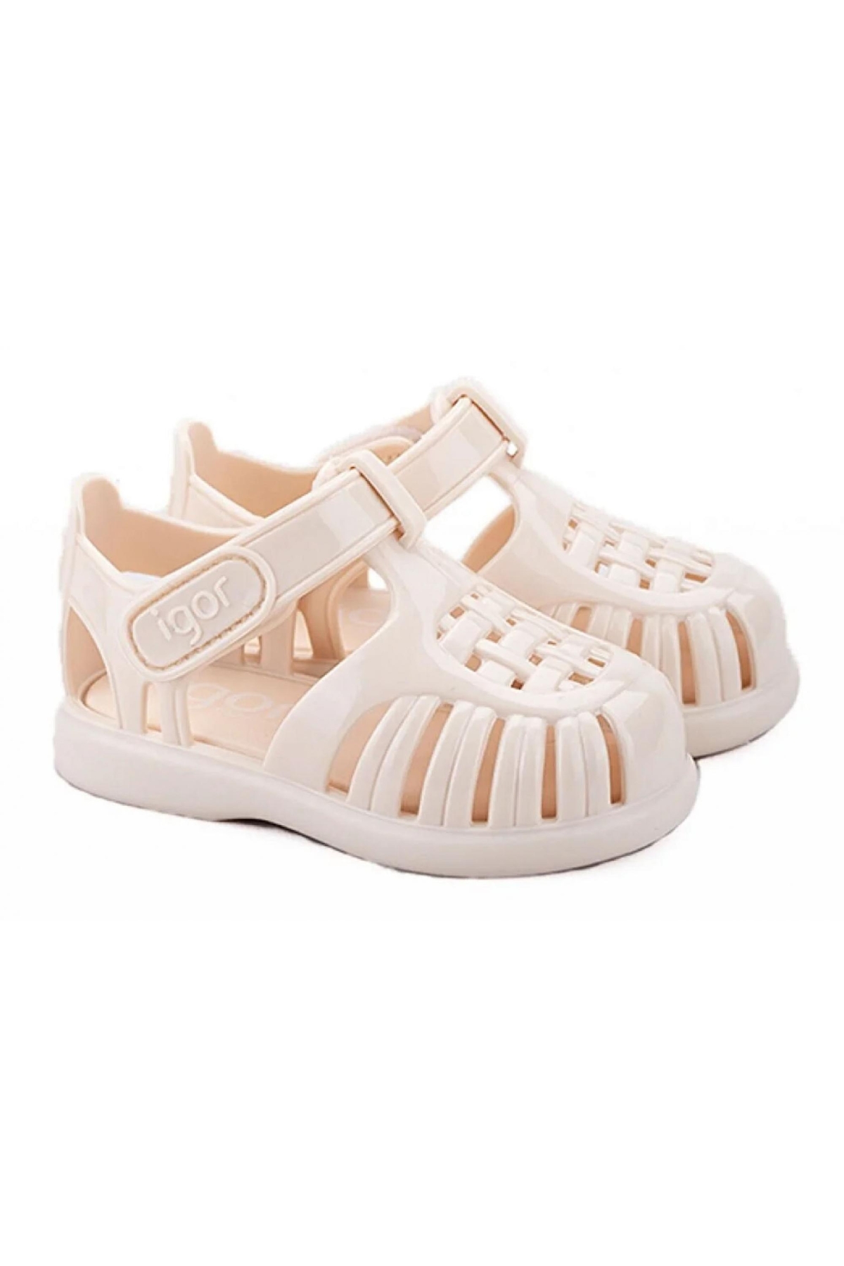 S10311K Tobby Gloss Krem Kız Çocuk Sandalet - Görsel 3