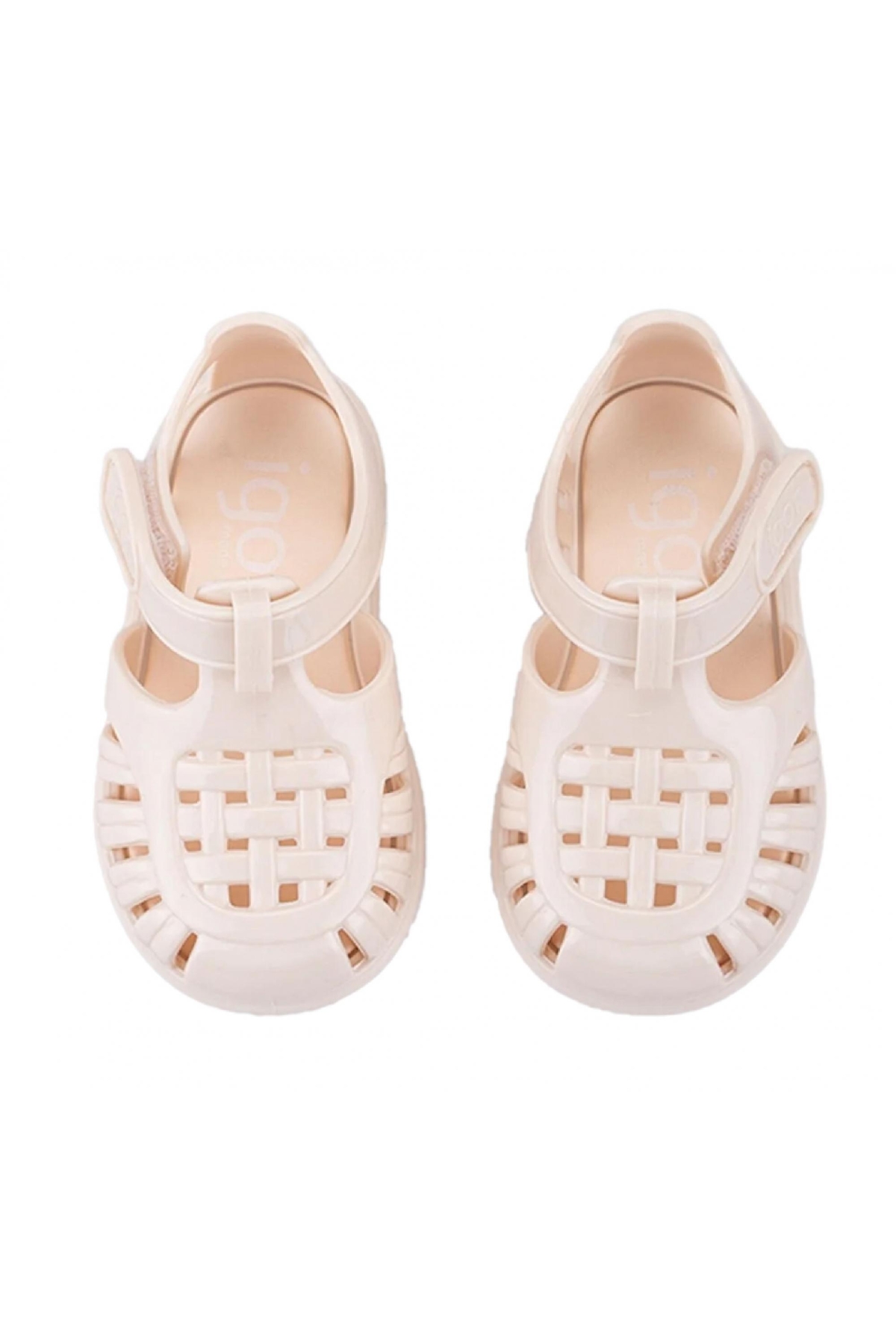 S10311K Tobby Gloss Krem Kız Çocuk Sandalet - Görsel 4