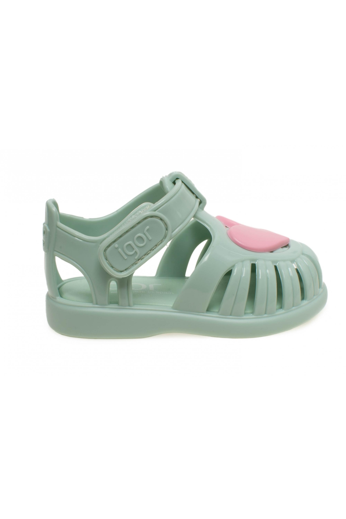 S10310 Tobby Gloss Love Yeşil Çocuk Sandalet - Görsel 2