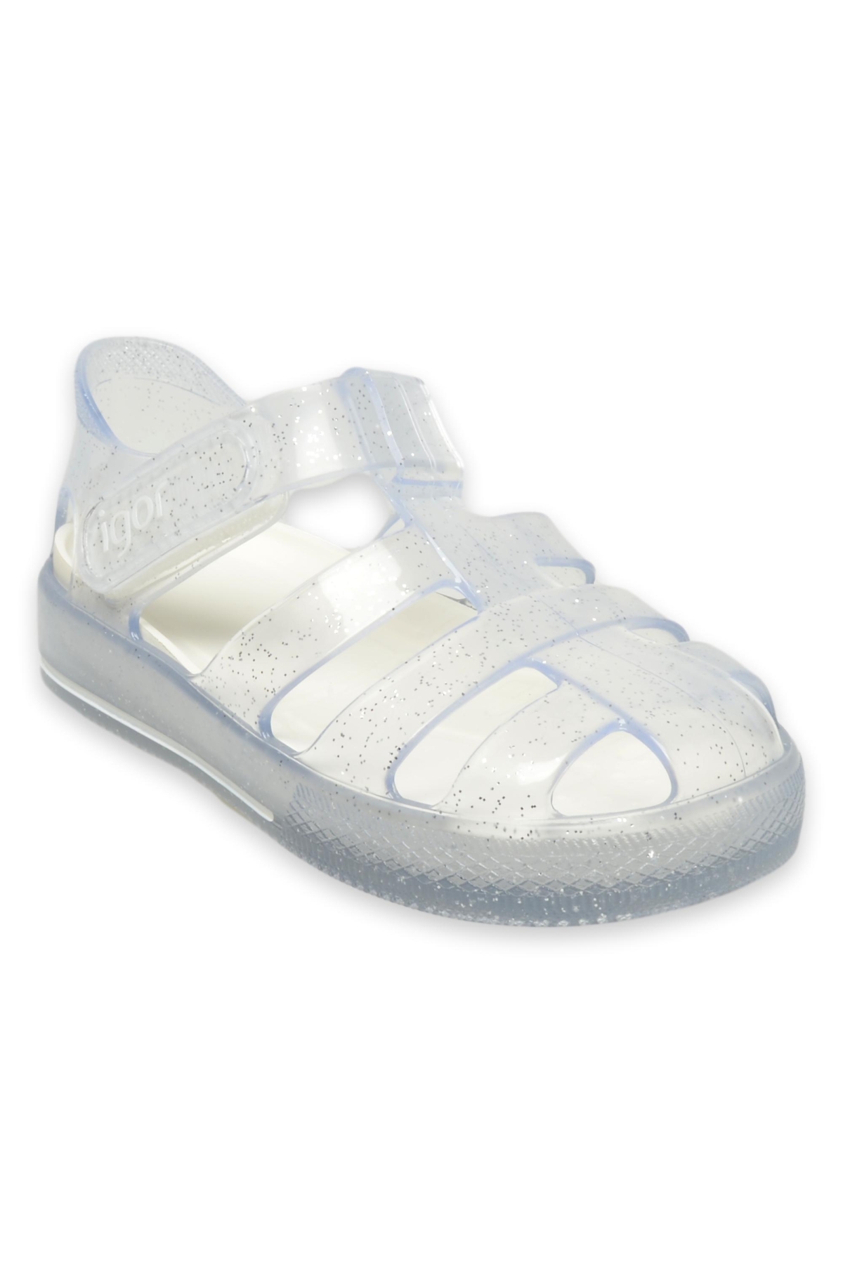 10265 K Star Glitter Renksiz Kız Çocuk Sandalet - Görsel 3