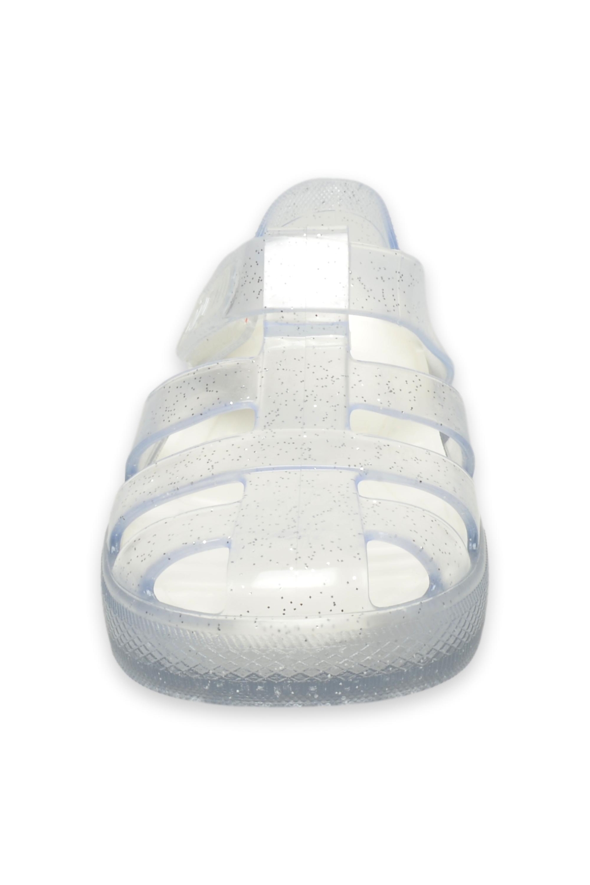 10265 K Star Glitter Renksiz Kız Çocuk Sandalet - Görsel 4