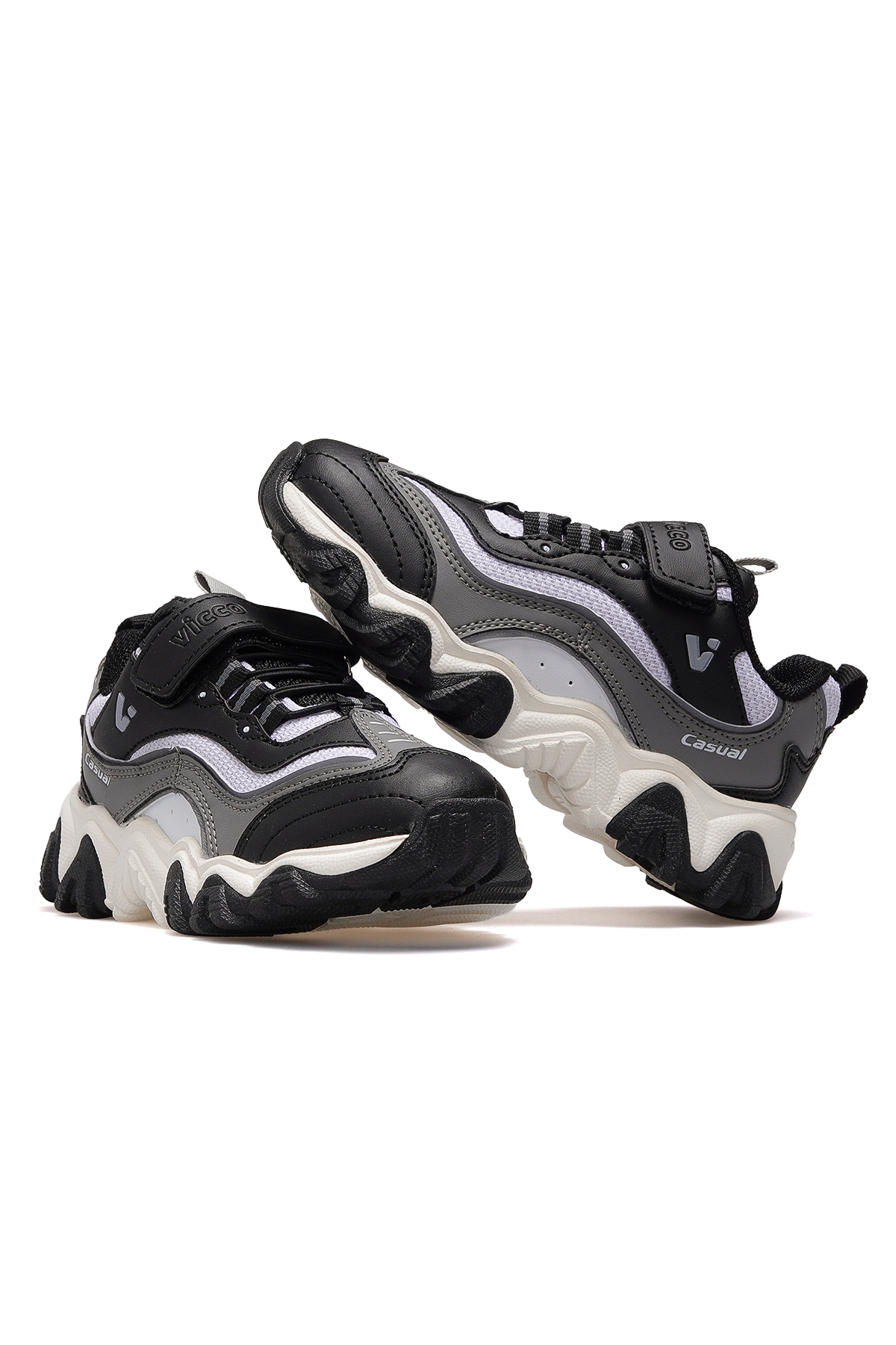 Pote Erkek Çocuk Günlük Sneaker Spor Ayakkabı 25k 346.244 Pe Siyah - Görsel 7