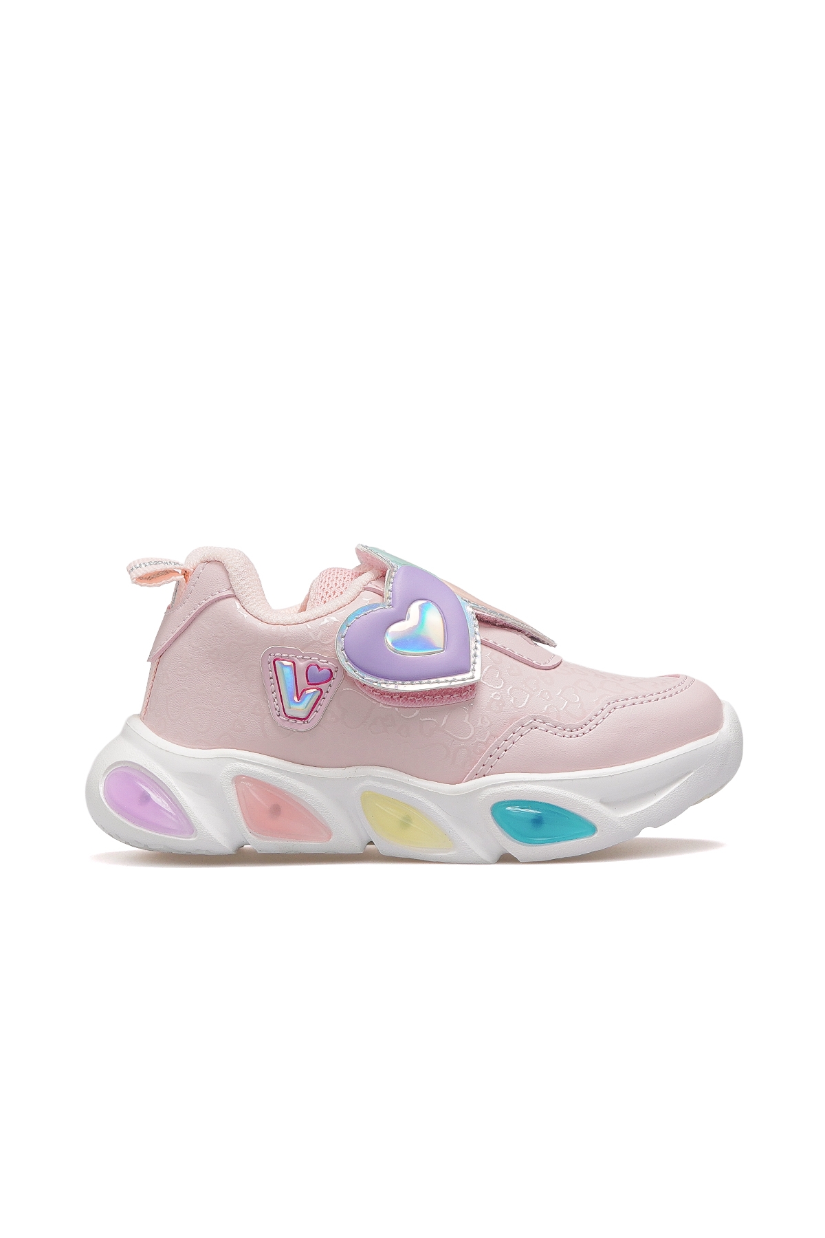 Lovely Kız Çocuk Işıklı Hafif Sneaker Spor Ayakkabı 25k 346.234 Pk Pudra - Görsel 2