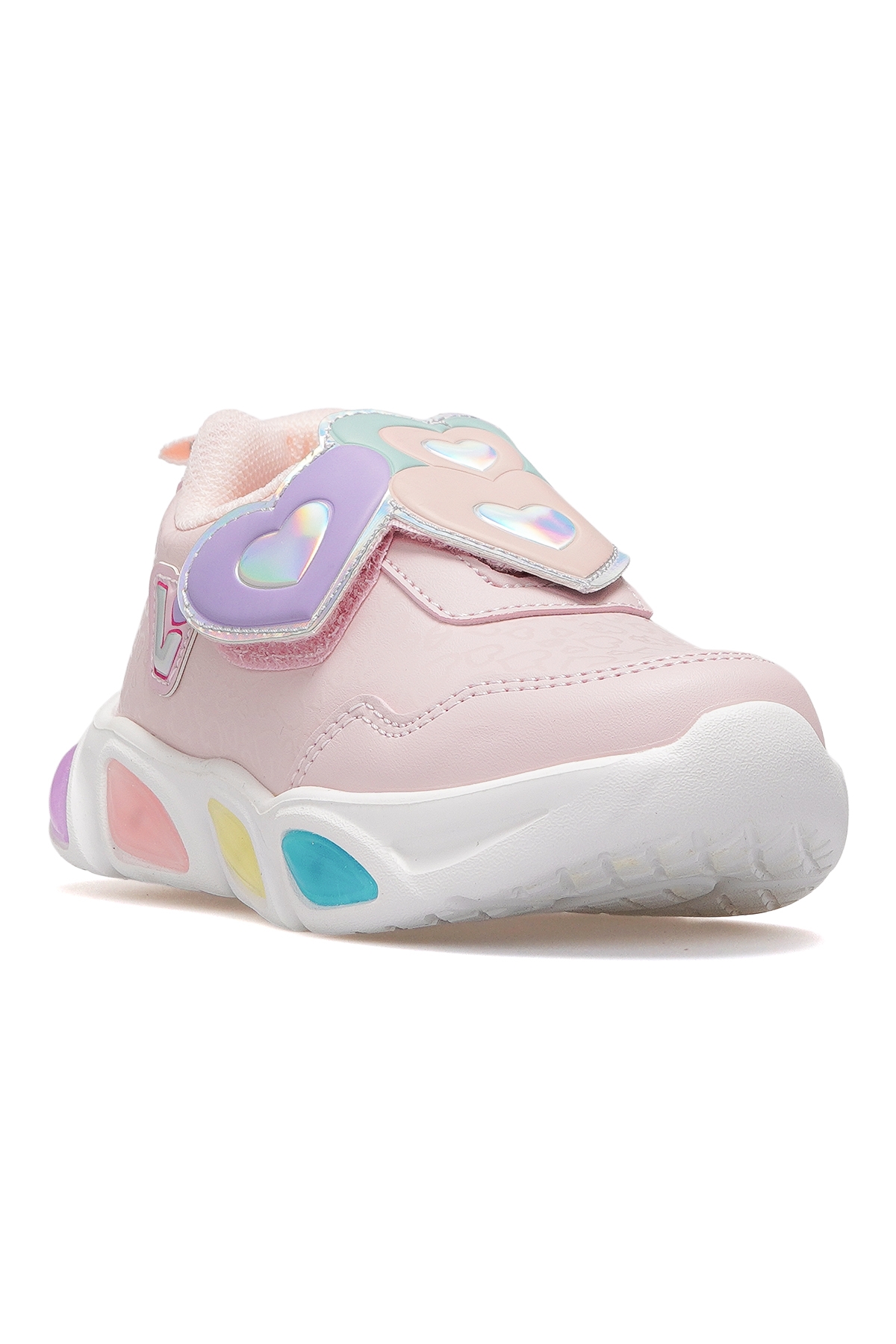 Lovely Kız Çocuk Işıklı Hafif Sneaker Spor Ayakkabı 25k 346.234 Pk Pudra - Görsel 5