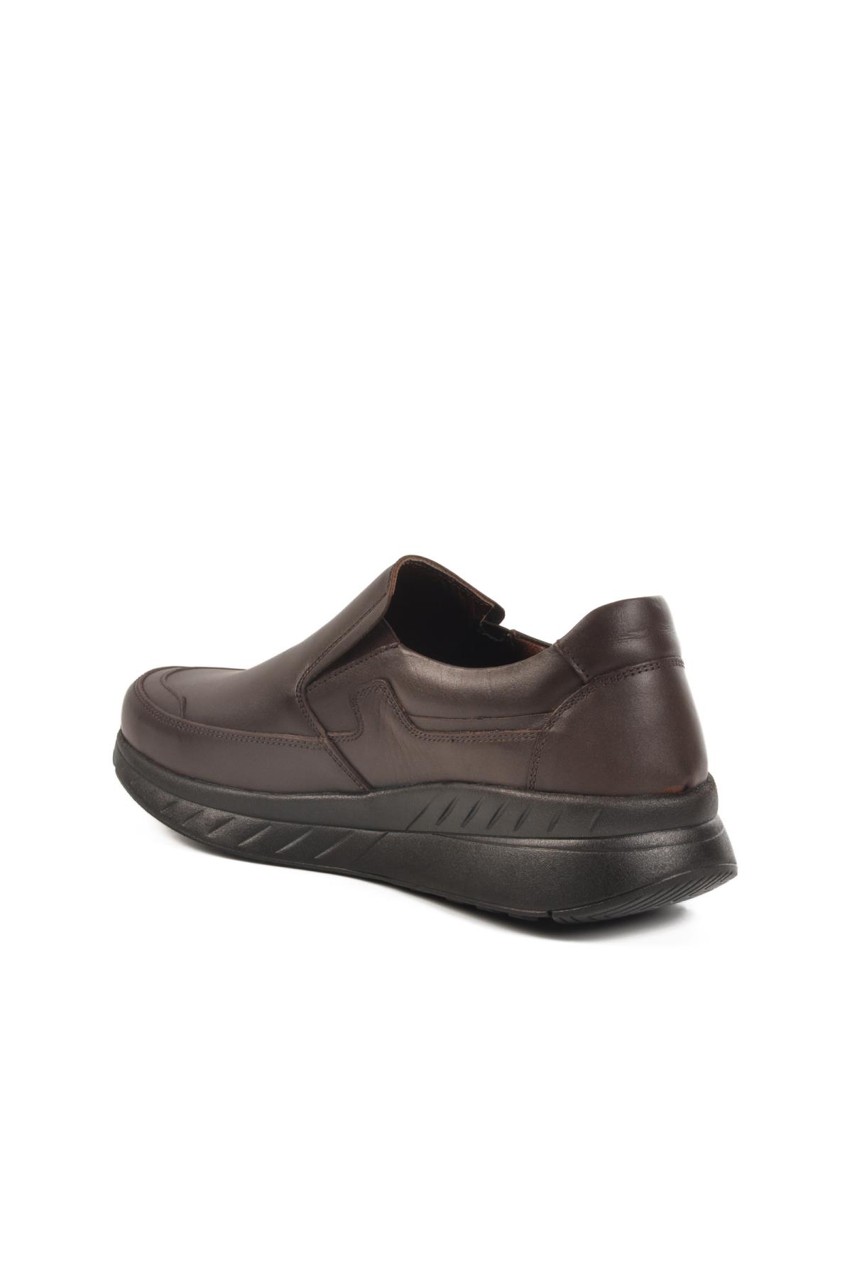 C410 M Kahve Hakiki Deri Erkek Günlük Ayakkabı - Görsel 5