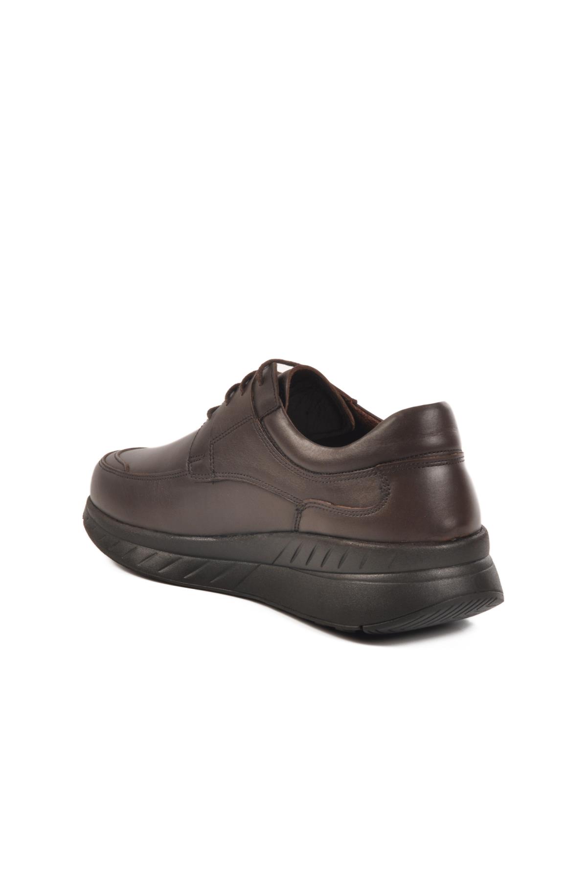 C411 M Kahve Hakiki Deri Erkek Günlük Ayakkabı - Görsel 5