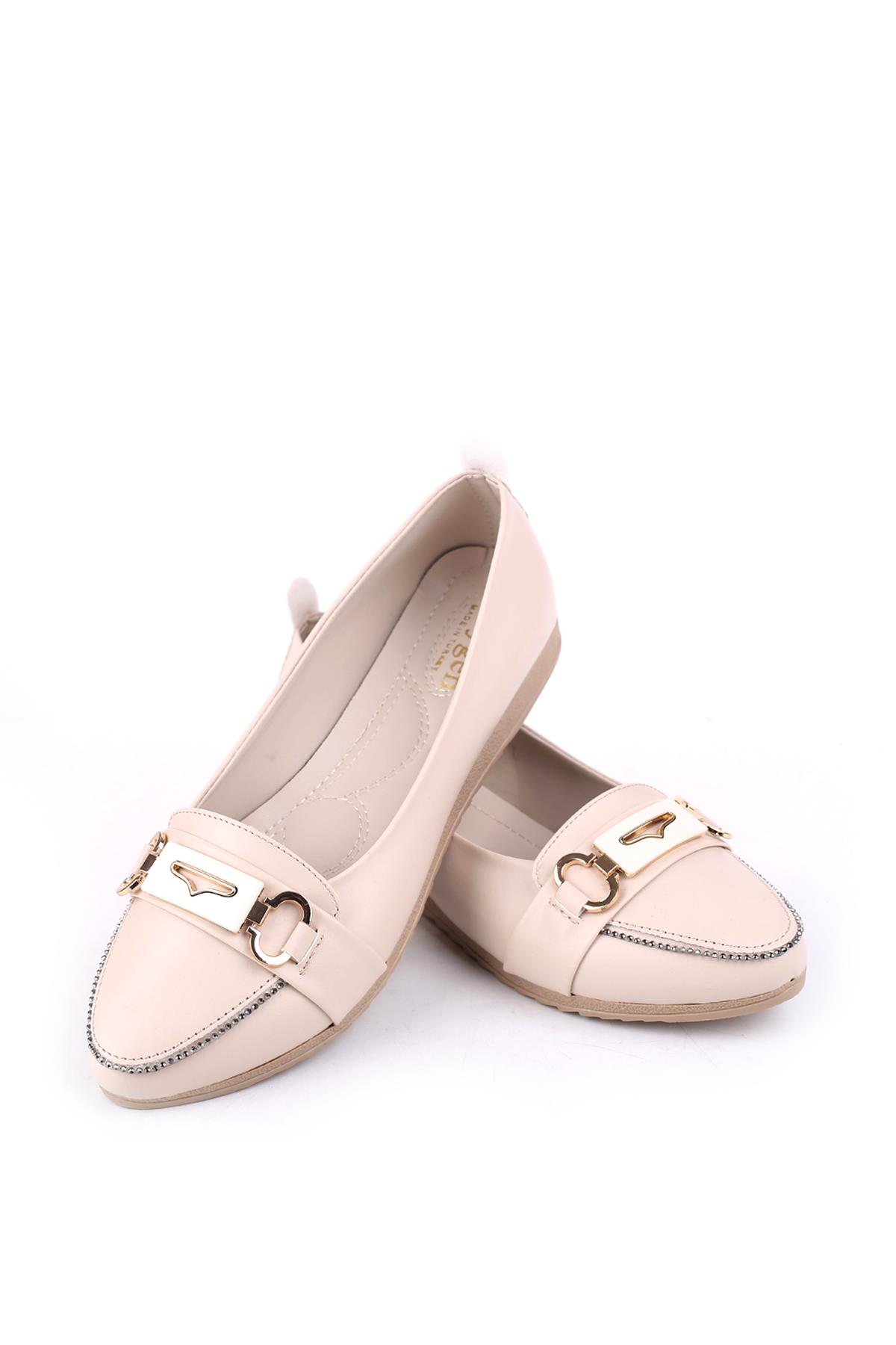 YS3079 Kadın Rahat Taban Günlük Babet Ayakkabı - Görsel 4