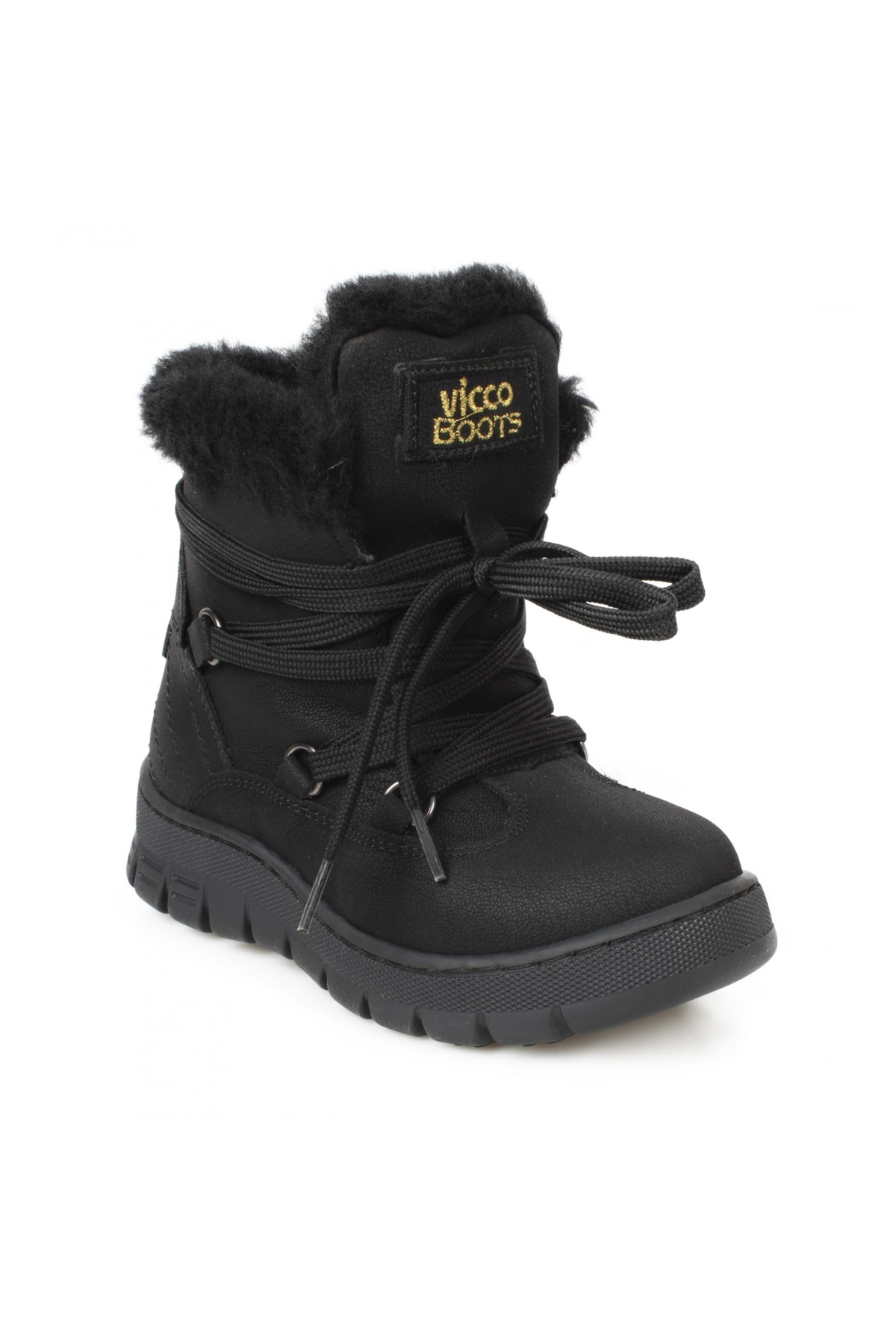 946.p20K222 Kappa Patik Siyah Çocuk Bot - Görsel 2