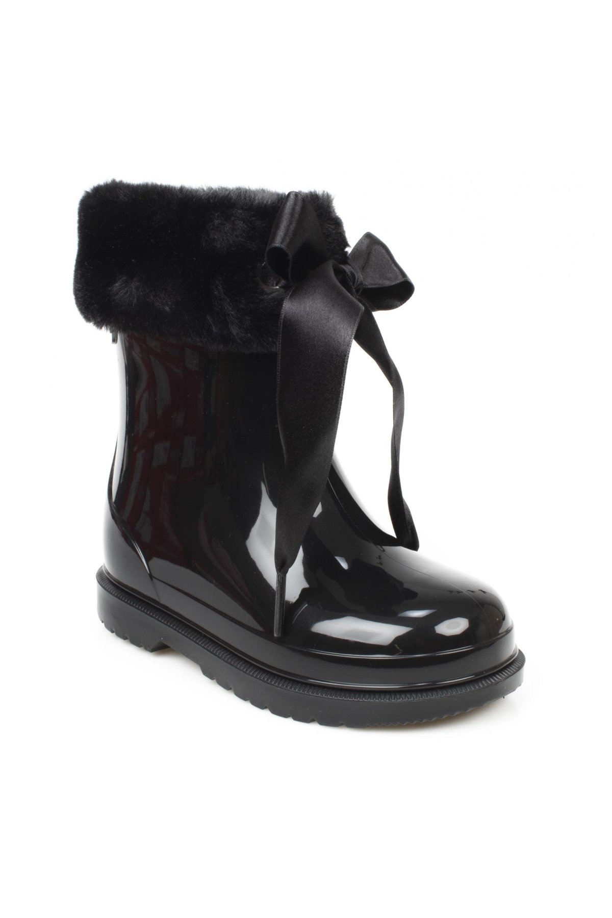 W10258K Bimbi Soft Yağmur Siyah Kız Çocuk Çizme - Görsel 2