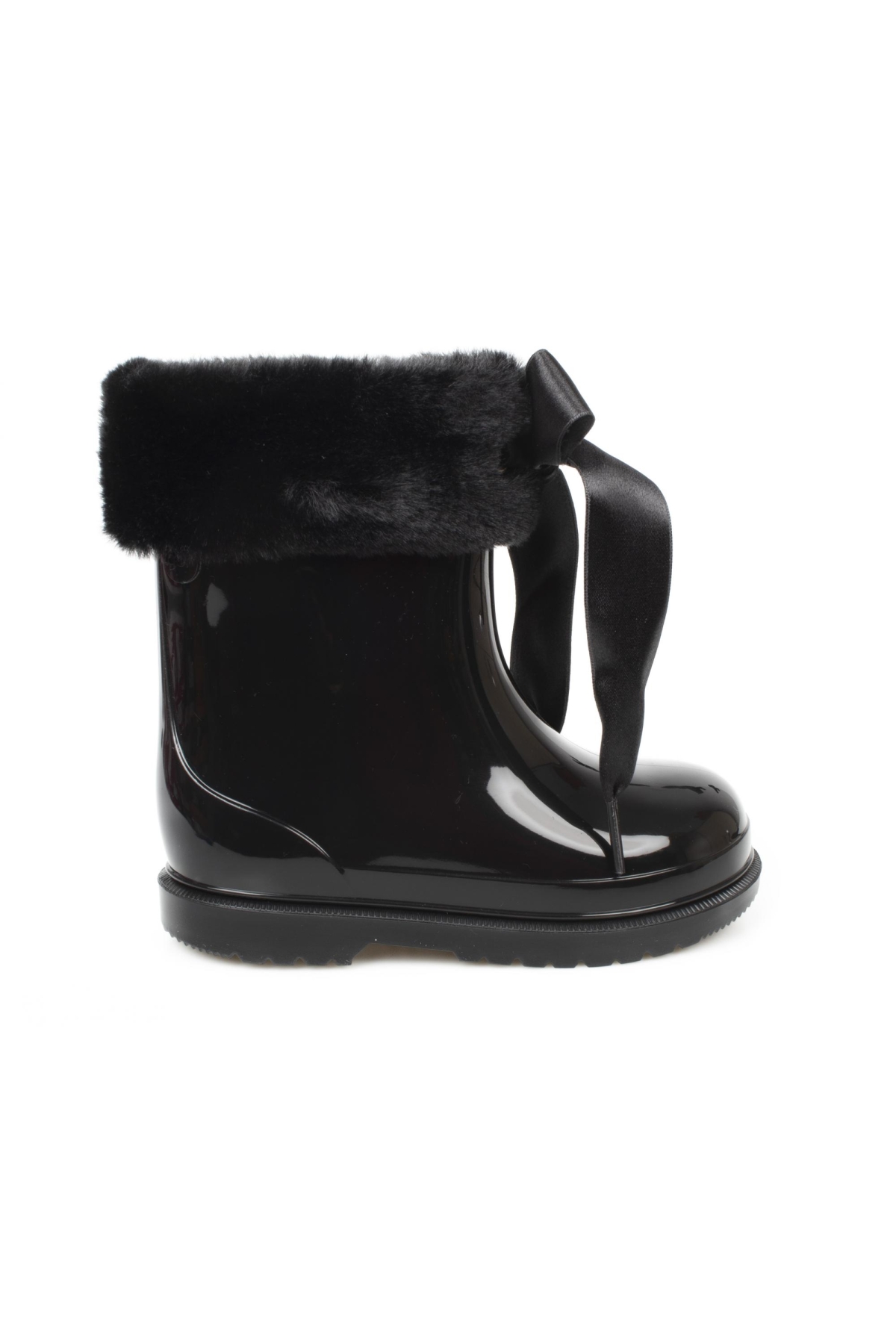 W10258K Bimbi Soft Yağmur Siyah Kız Çocuk Çizme - Görsel 3