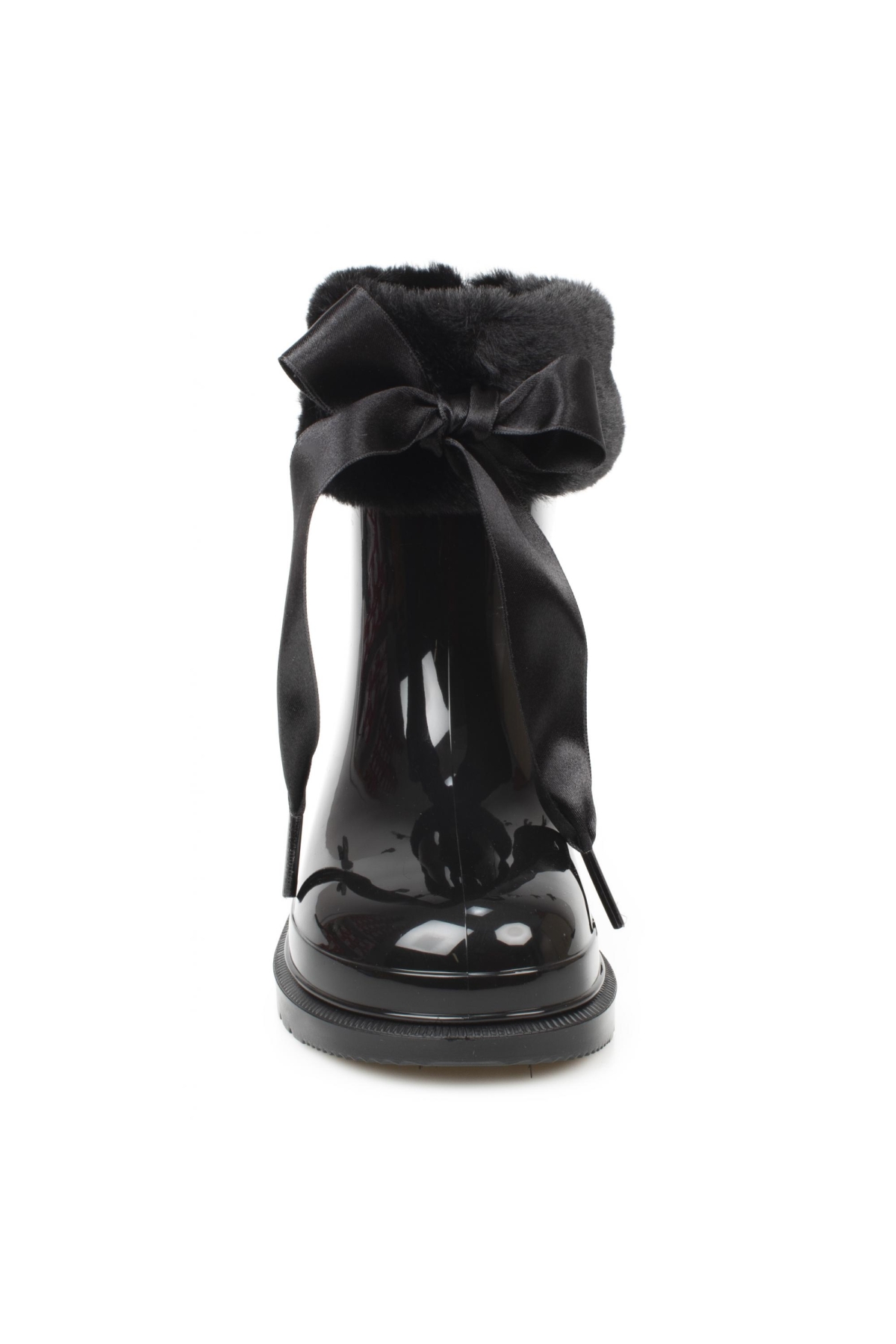 W10258K Bimbi Soft Yağmur Siyah Kız Çocuk Çizme - Görsel 4