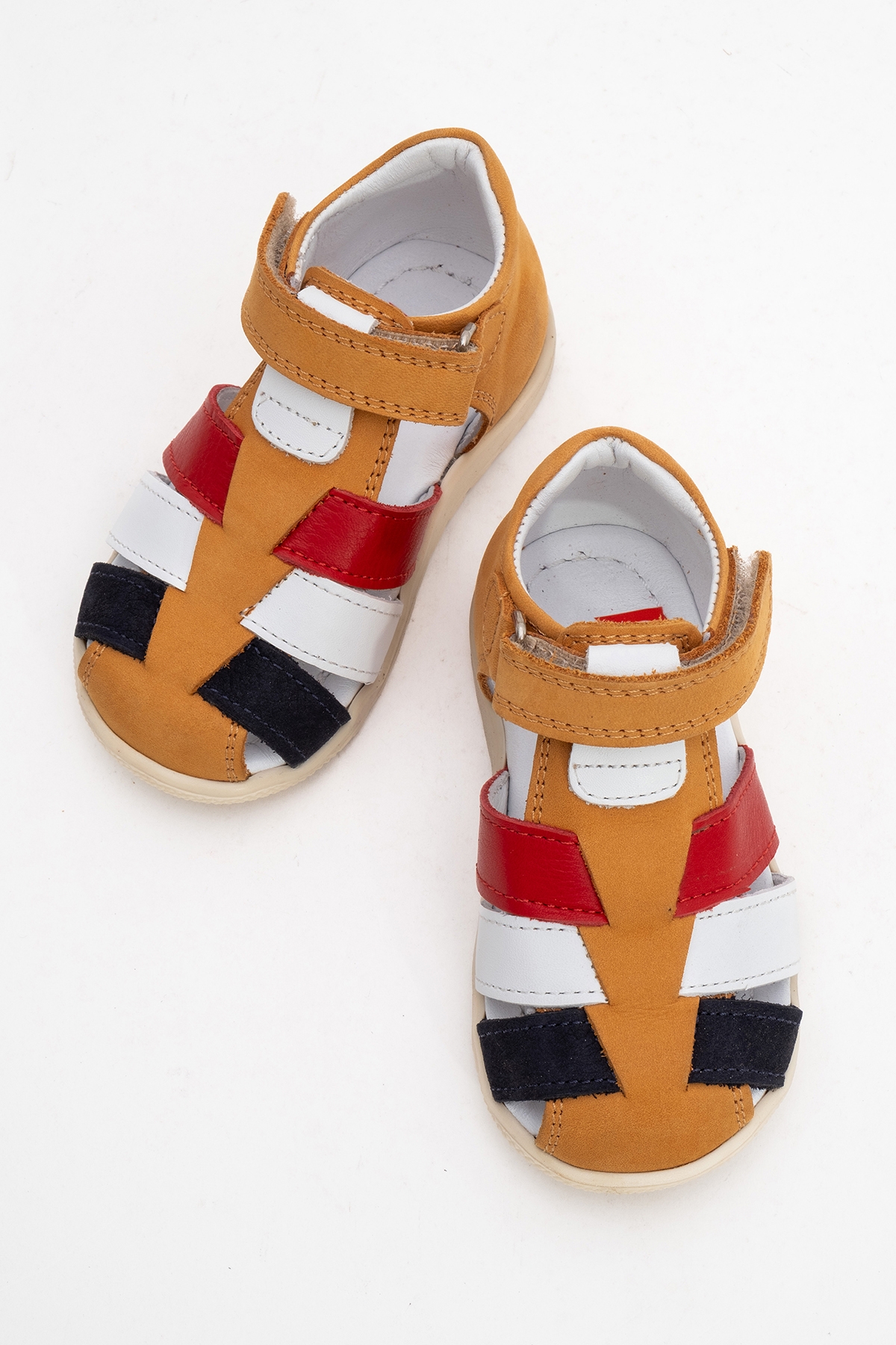 Erkek Çocuk Sarı Hakiki Deri Günlük İlk Adım Ayakkabı - Görsel 4