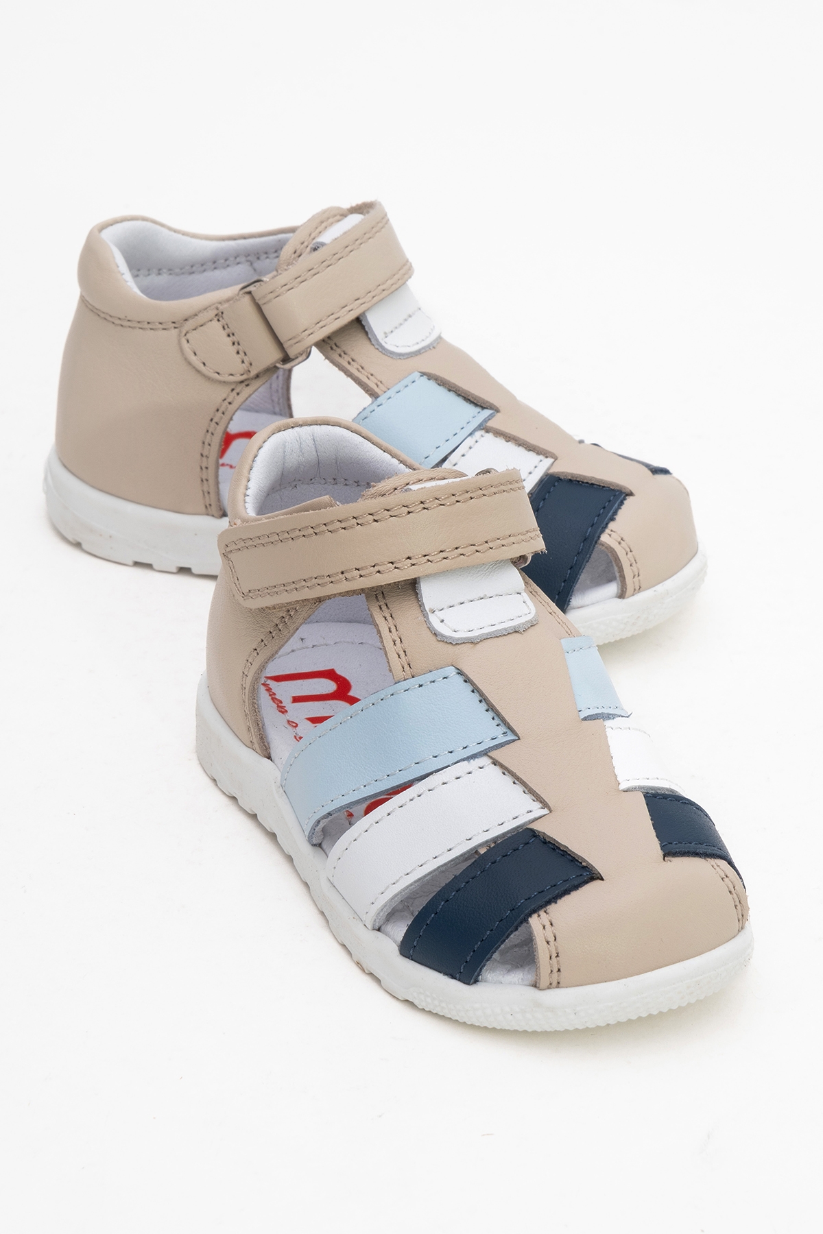 Erkek Çocuk Bej Hakiki Deri Günlük İlk Adım Ayakkabı - Görsel 6
