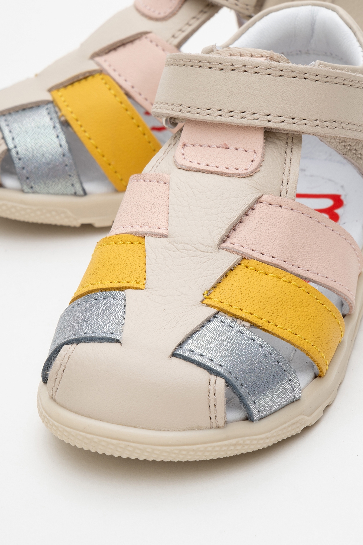 Kız Çocuk Krem Hakiki Deri Günlük İlk Adım Ayakkabı - Görsel 3