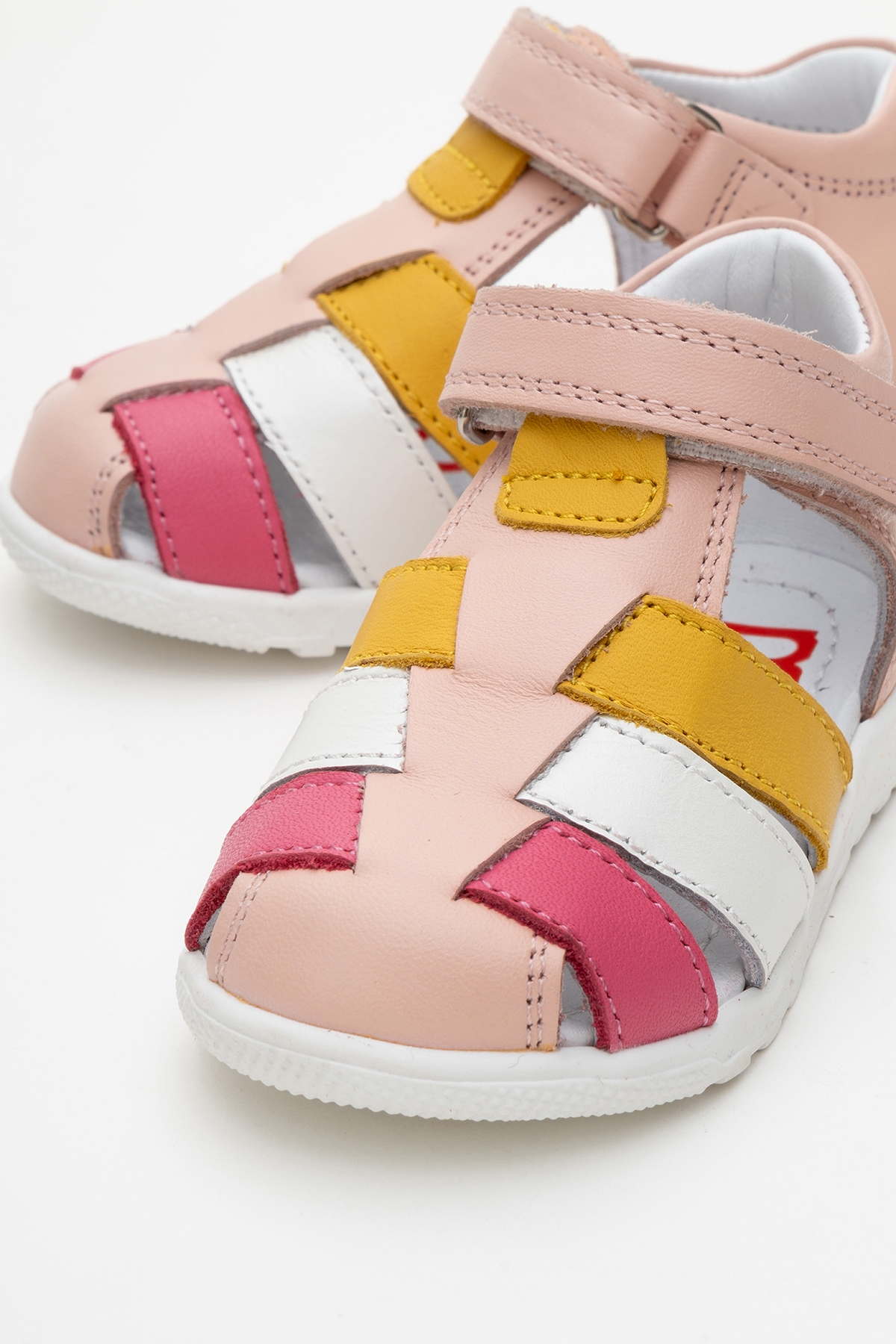 Kız Çocuk Pudra Hakiki Deri Günlük İlk Adım Ayakkabı - Görsel 3