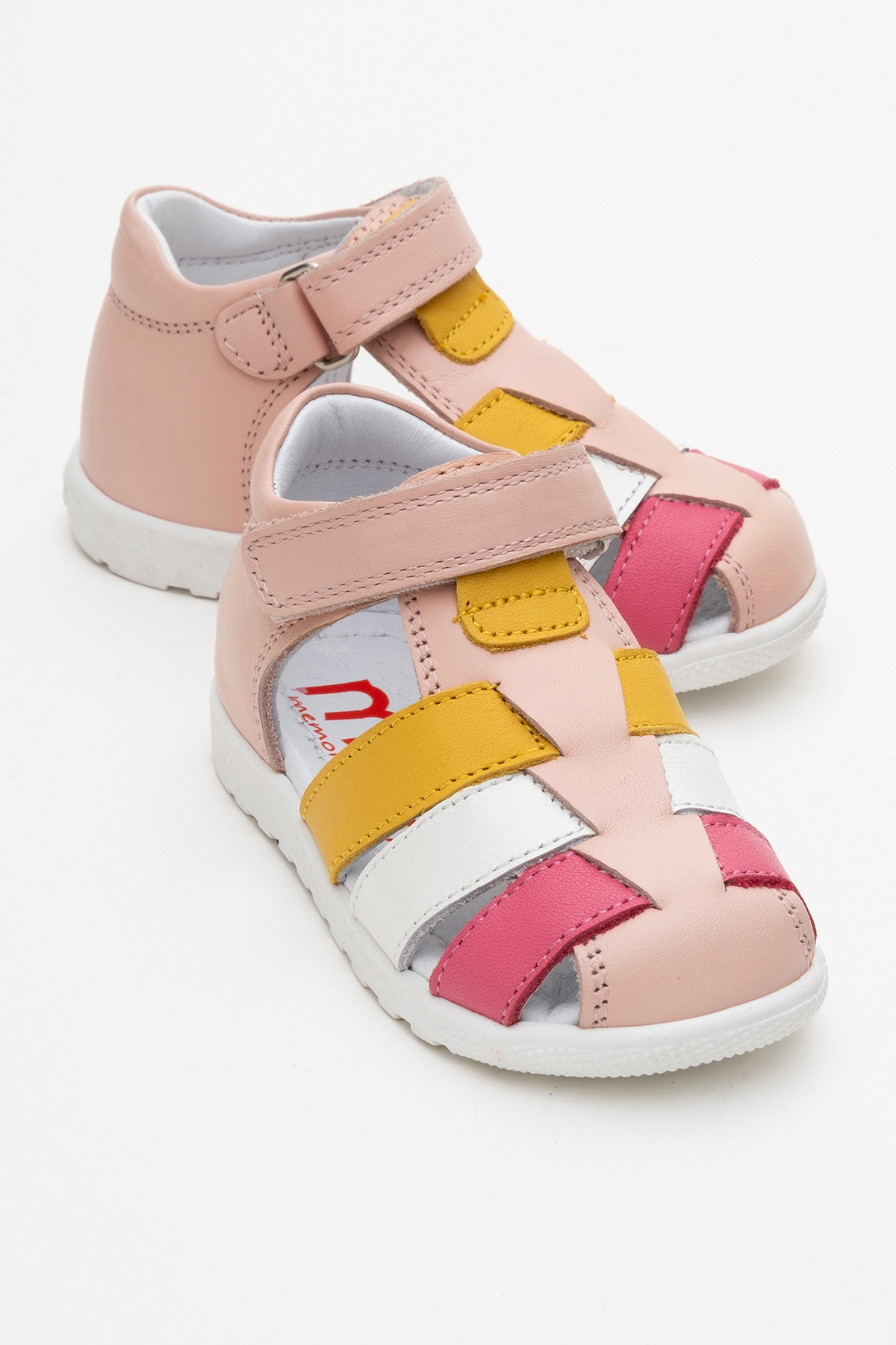 Kız Çocuk Pudra Hakiki Deri Günlük İlk Adım Ayakkabı - Görsel 6