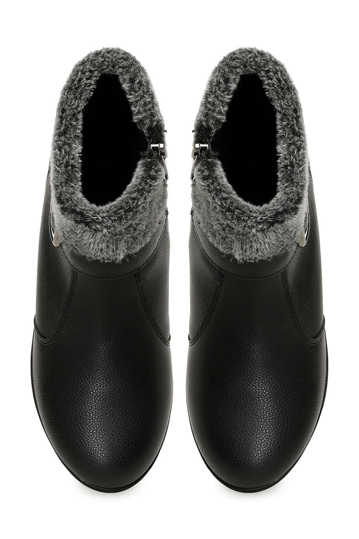 Polaris 165124.Z5PR Siyah Kadın Düz Bot - Görsel 5