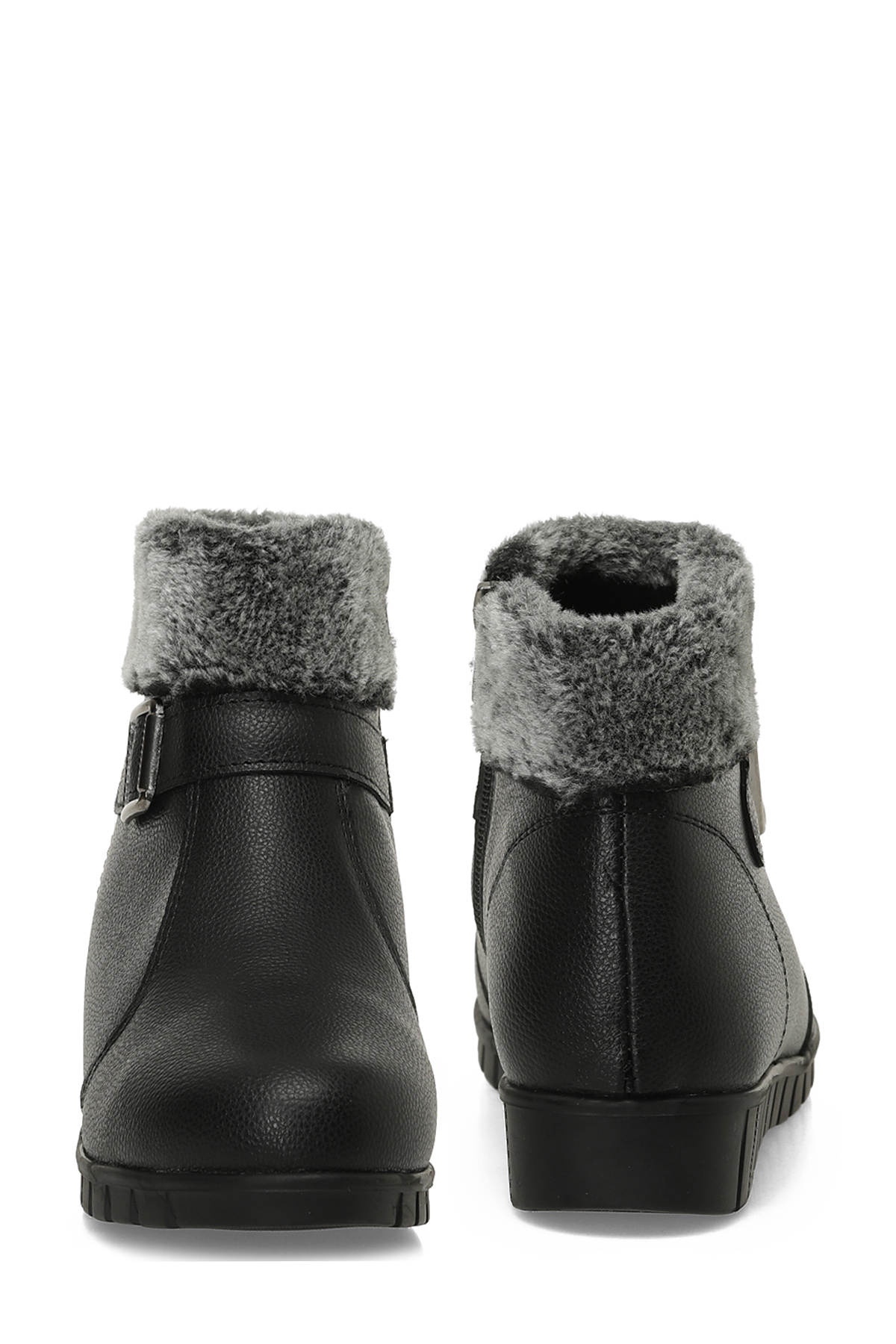 Polaris 165124.Z5PR Siyah Kadın Düz Bot - Görsel 6