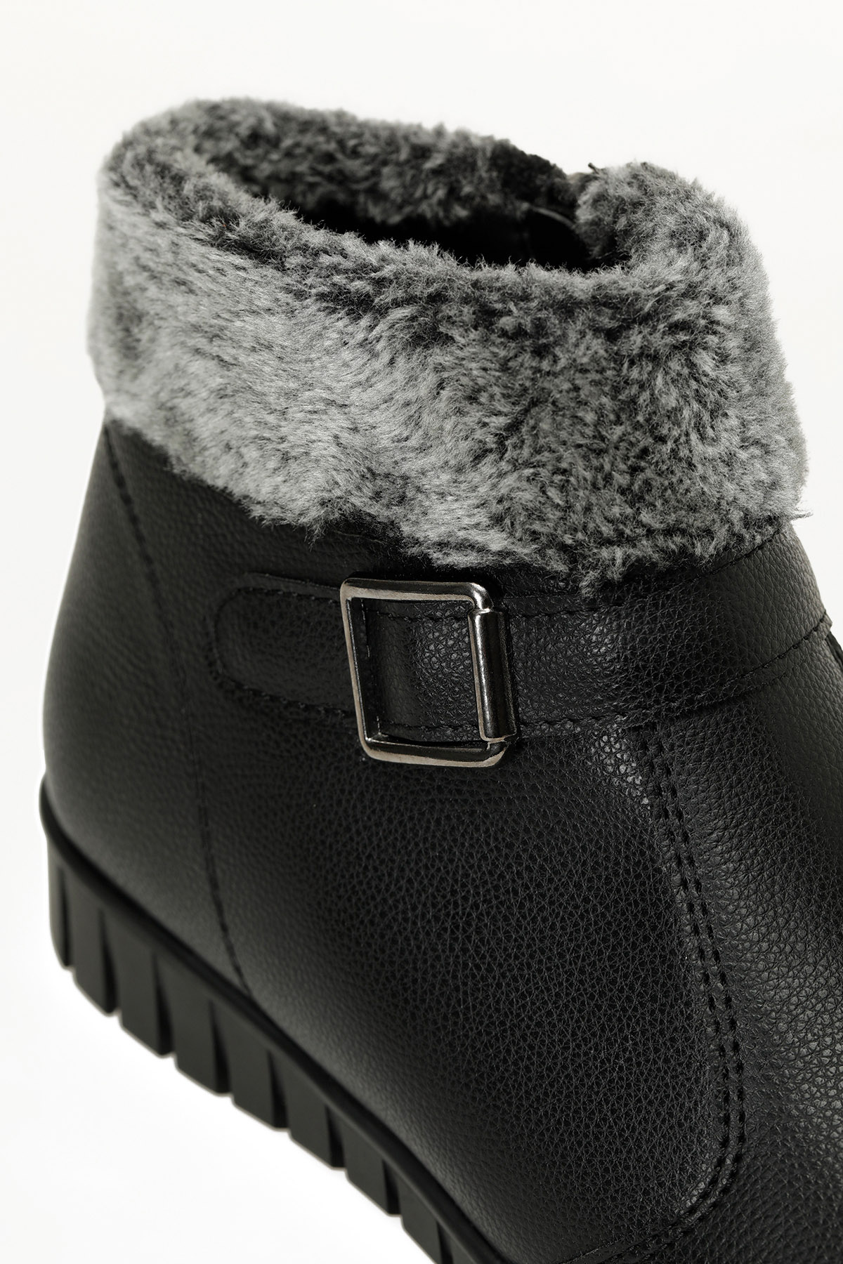 Polaris 165124.Z5PR Siyah Kadın Düz Bot - Görsel 8