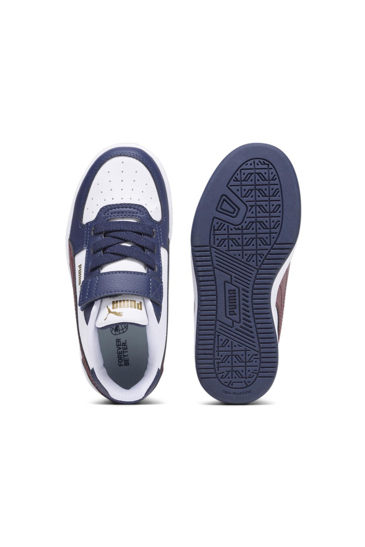 393839 Caven 2.0 Ac+Ps Spor Ayakkabı Beyaz-Bordo - Görsel 5