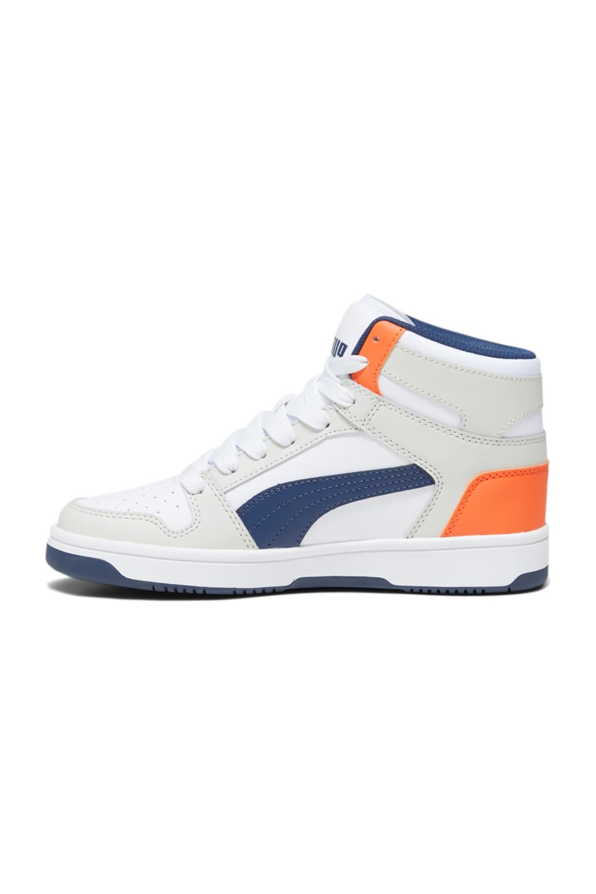 370486 Rebound Layup SL Jr Spor Ayakkabı Beyaz-Mavi - Görsel 3