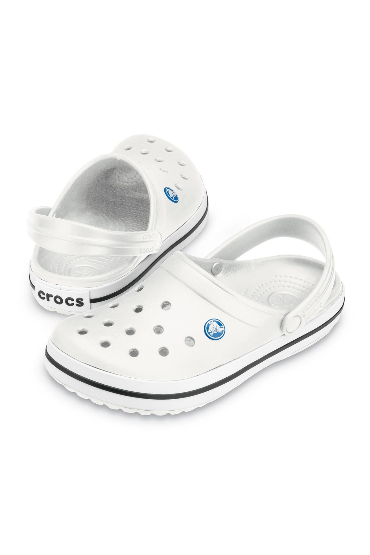 11016 Crocband Beyaz Kadın Terlik - Görsel 4