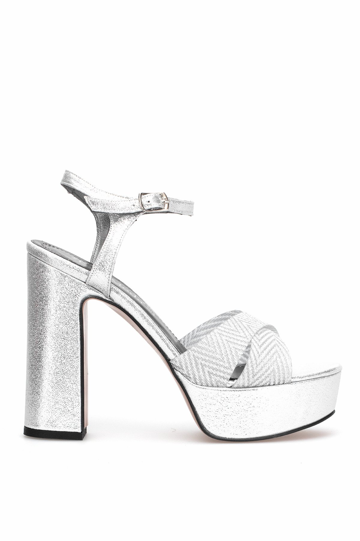 Elit PM08 K2057 Kadın Platform Ayakkabı Gümüş - Görsel 2