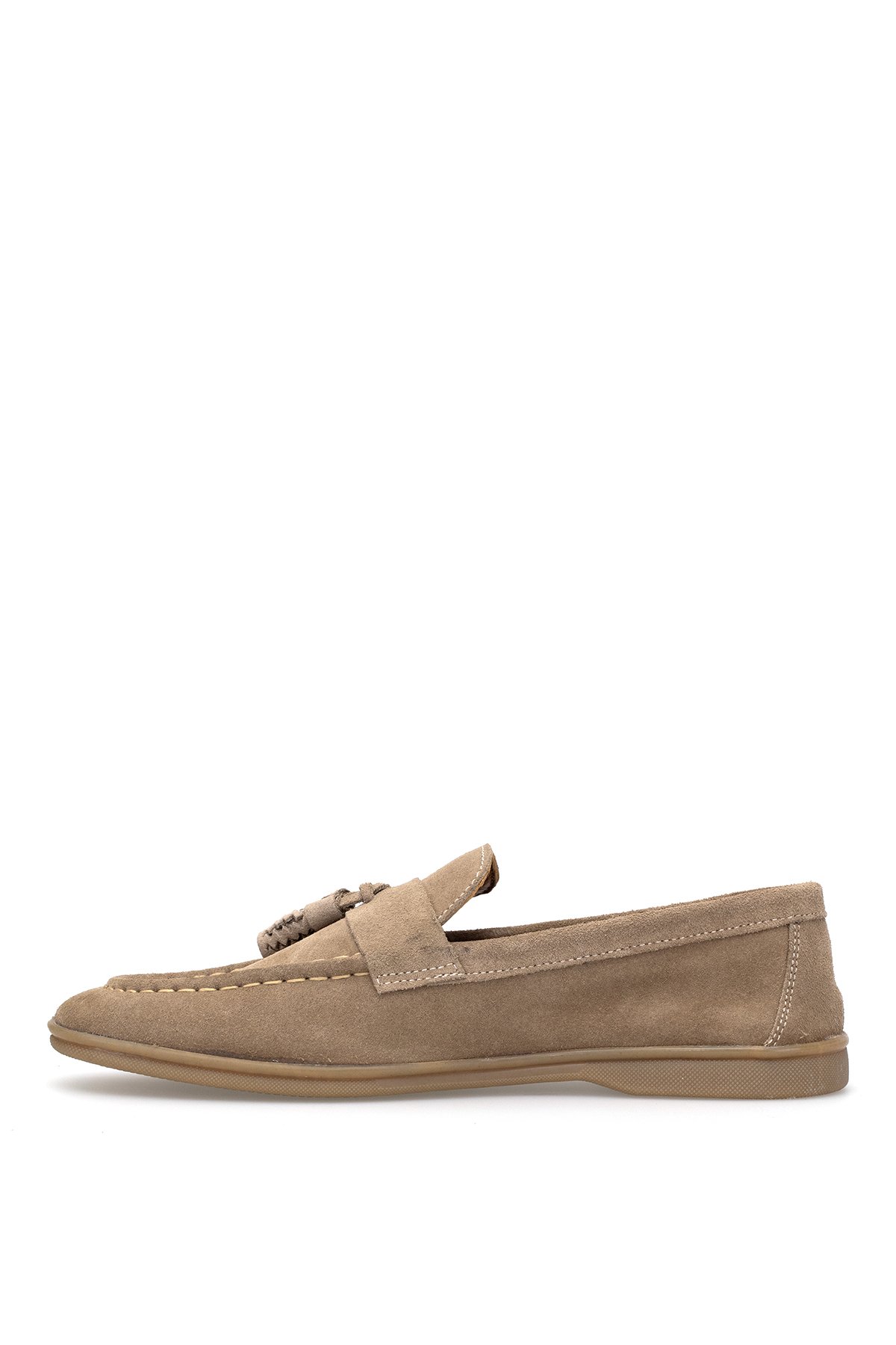 Elit SLATM01N Erkek Hakiki Deri Casual Ayakkabı Kum Rengi - Görsel 4