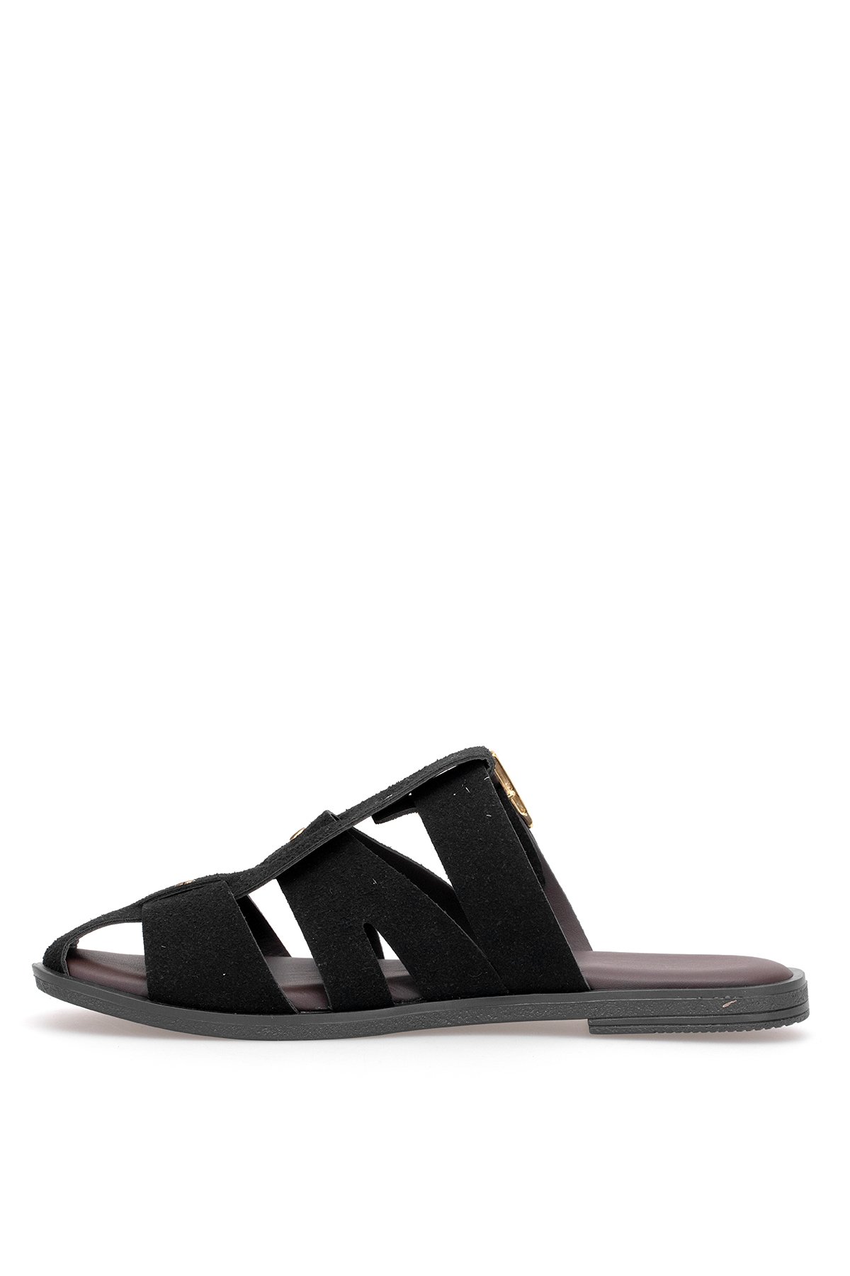 Elit BTSS03 Kadın Düz Terlik Siyah - Görsel 4