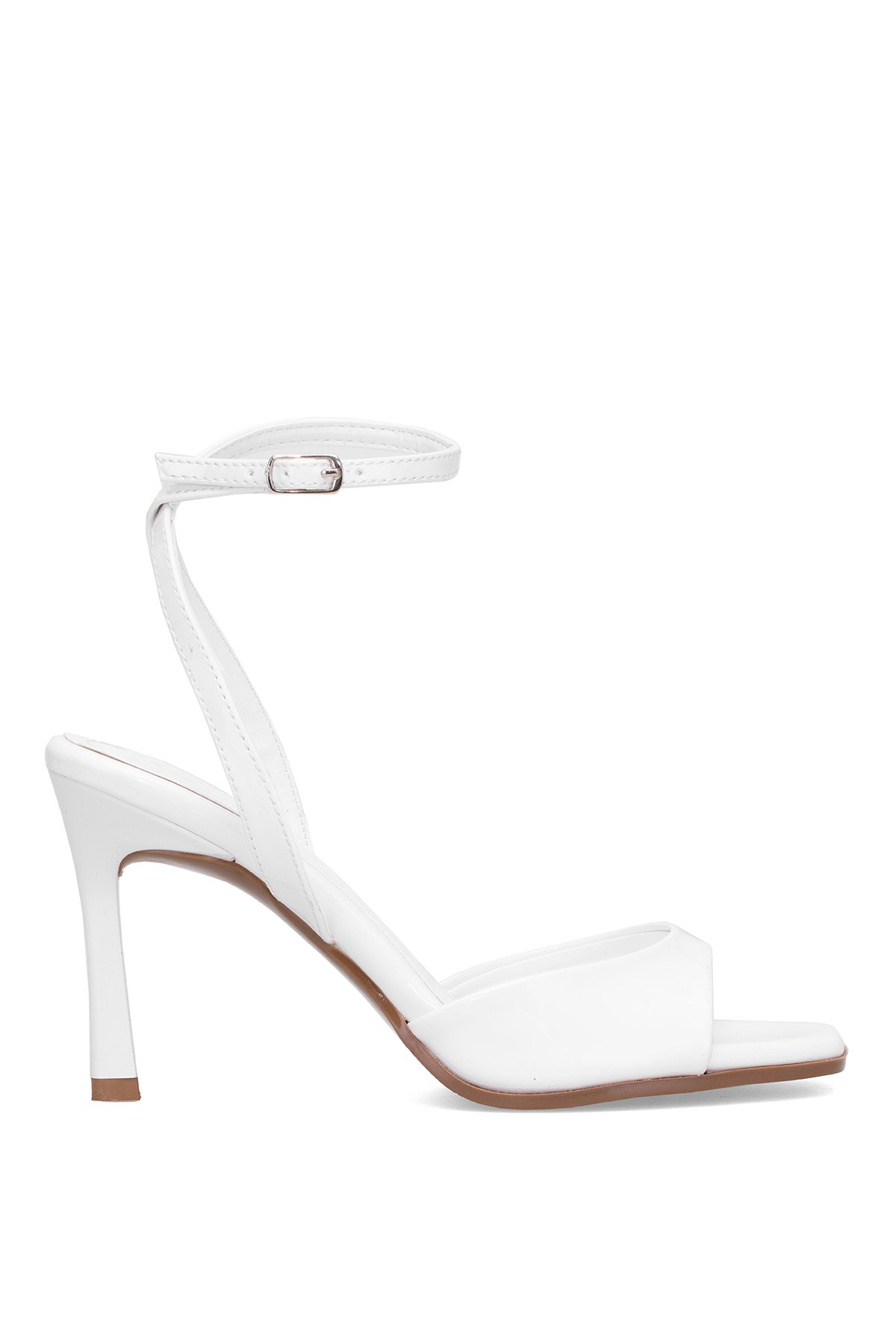 Elit BTSS02 Kadın Klasik Topuklu Ayakkabı Beyaz - Görsel 2