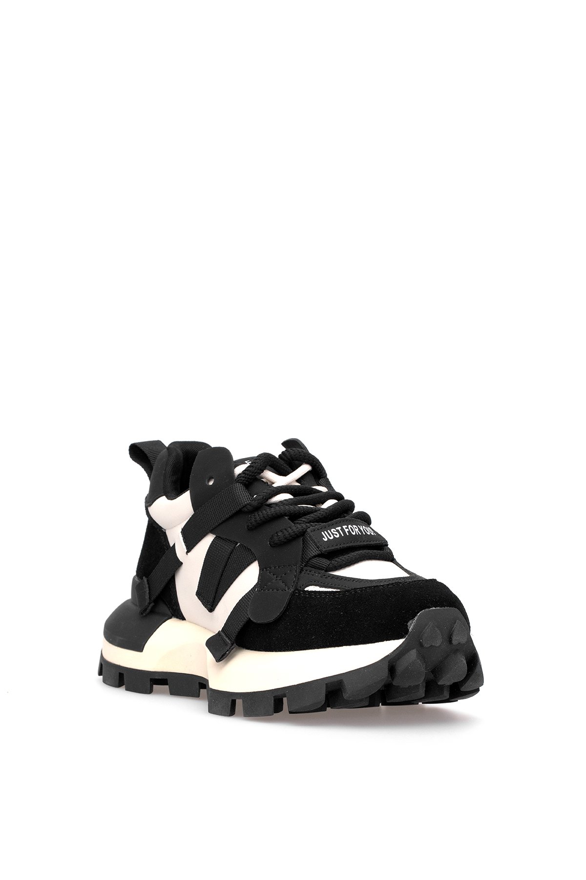 121230049 Yoko Kadın Hakiki Deri Klasik Sneaker Siyah - Görsel 3