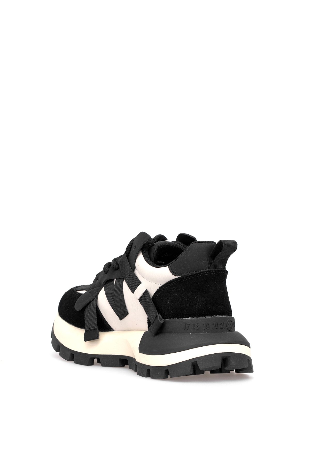 121230049 Yoko Kadın Hakiki Deri Klasik Sneaker Siyah - Görsel 5